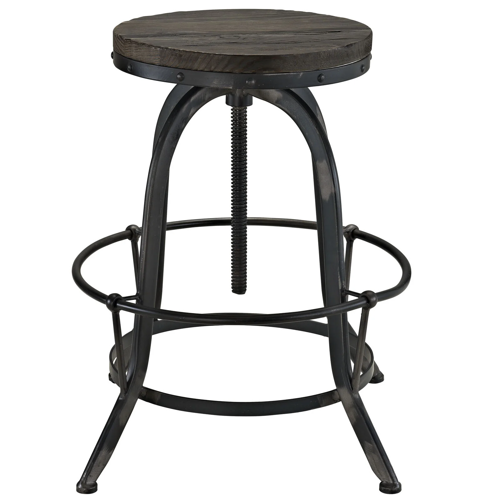 Cosma Wood Top Bar Stool Black - Image 2