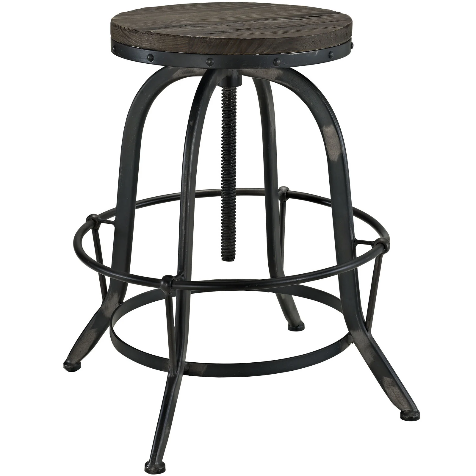 Cosma Wood Top Bar Stool Black - Image 3