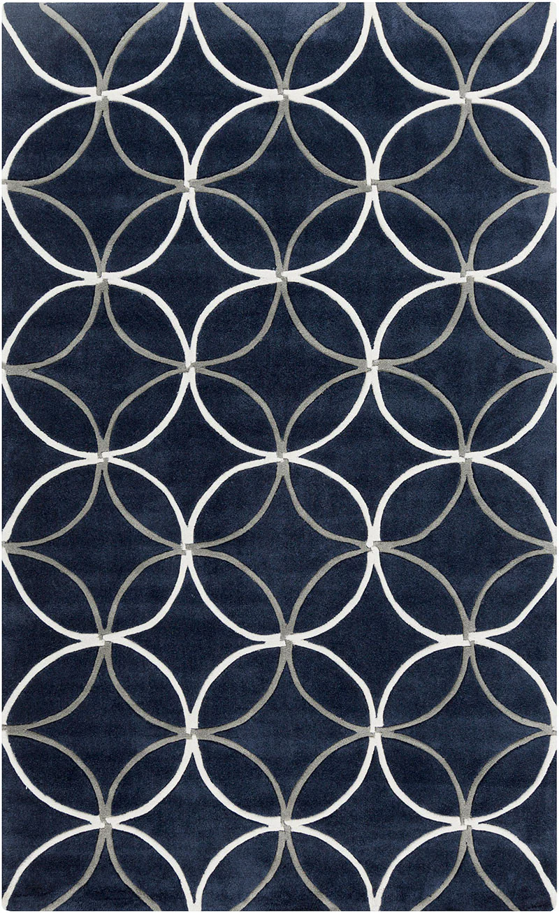 Cosmopolitan Gray/Navy Area Rug - Image 2