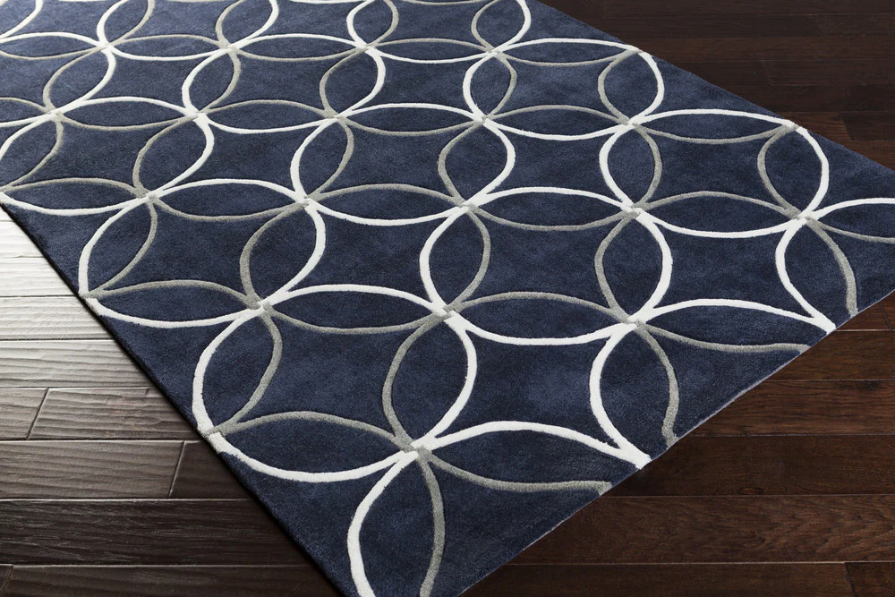 Cosmopolitan Gray/Navy Area Rug - Image 3