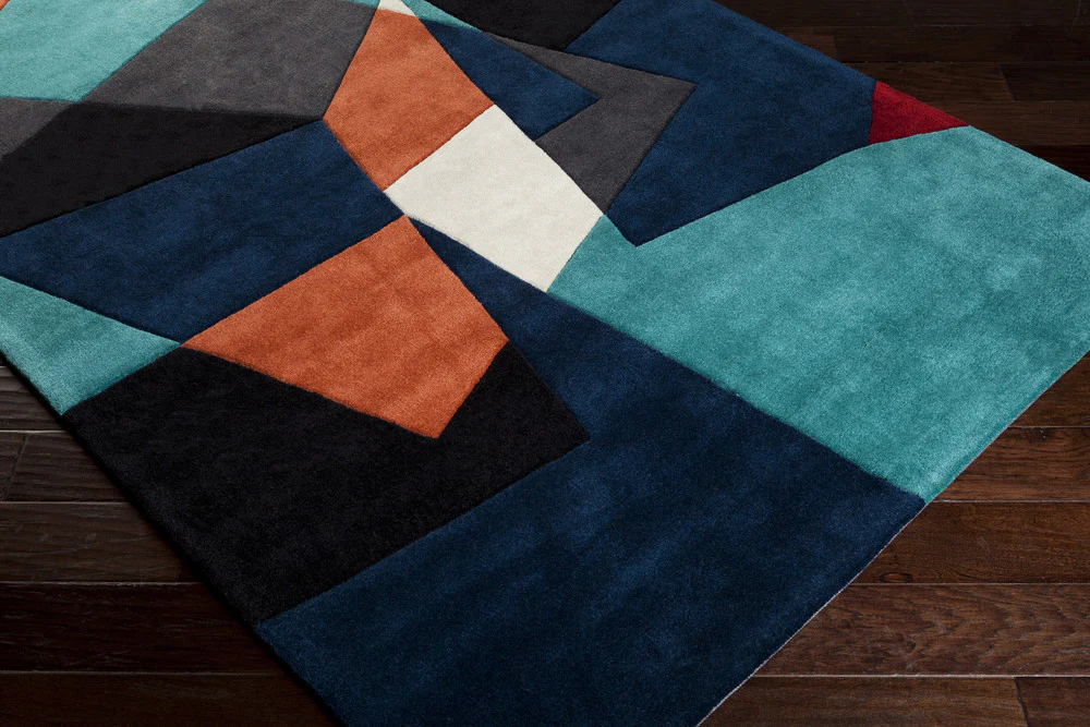 Cosmopolitan Rust/Navy Area Rug - Image 3