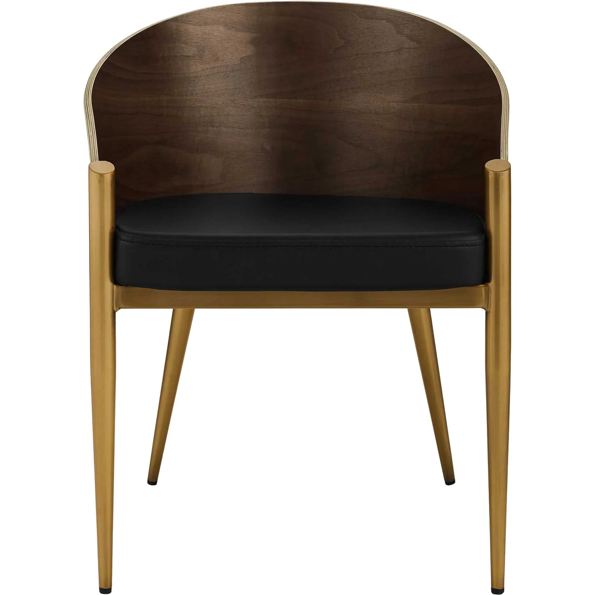Costa Faux Leather Dining Armchair Gold - Image 2