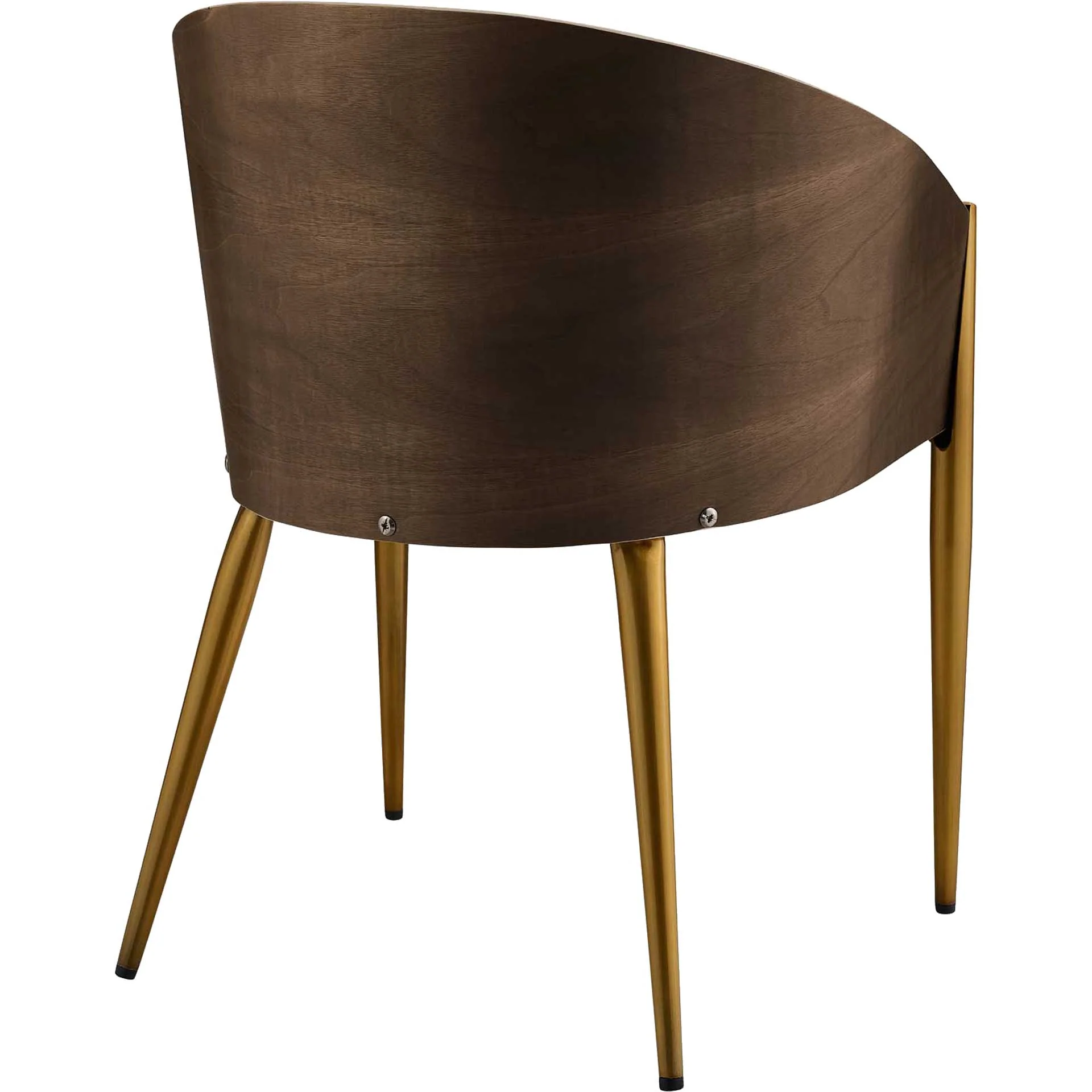 Costa Faux Leather Dining Armchair Gold - Image 4