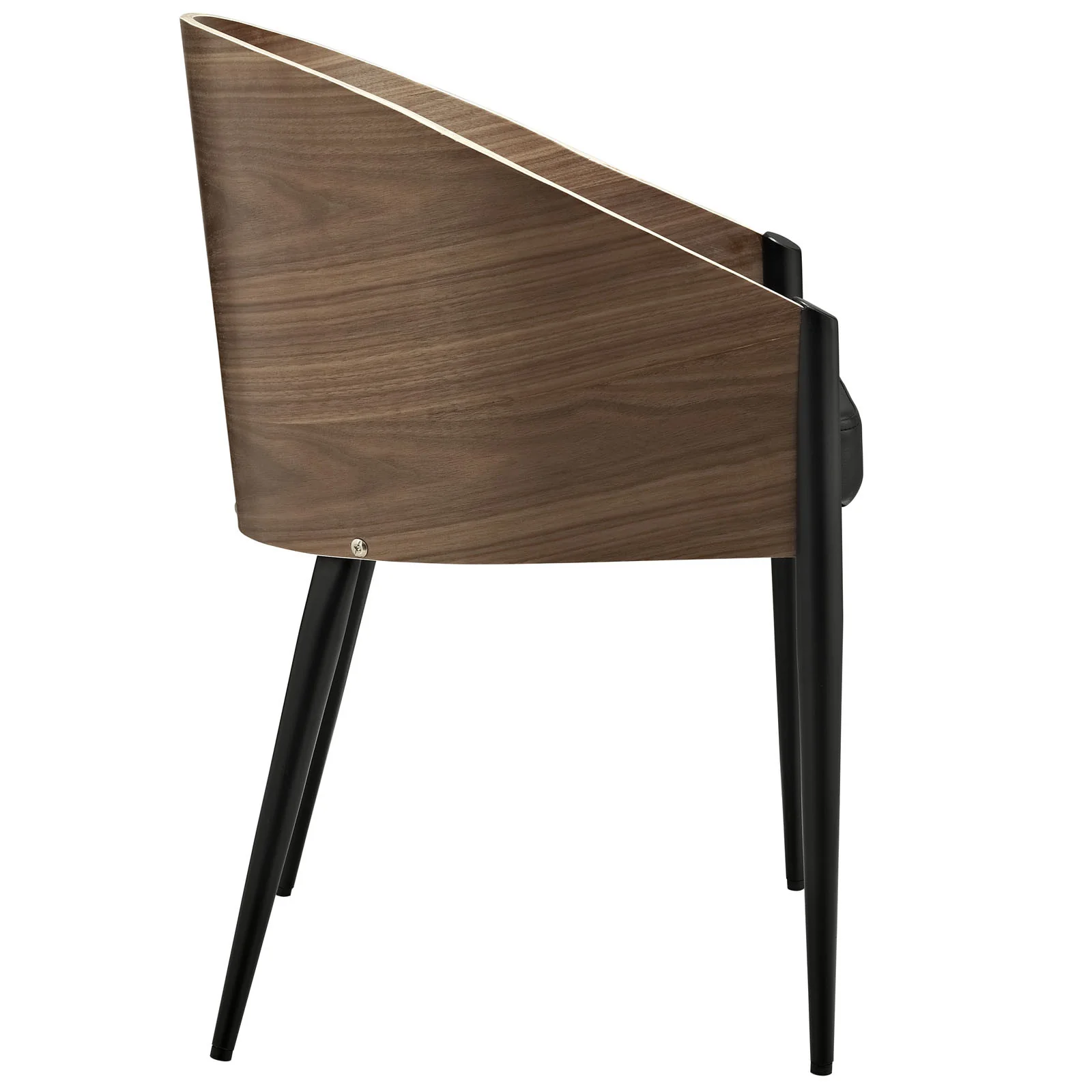 Costa Faux Leather Dining Armchair Walnut - Image 2