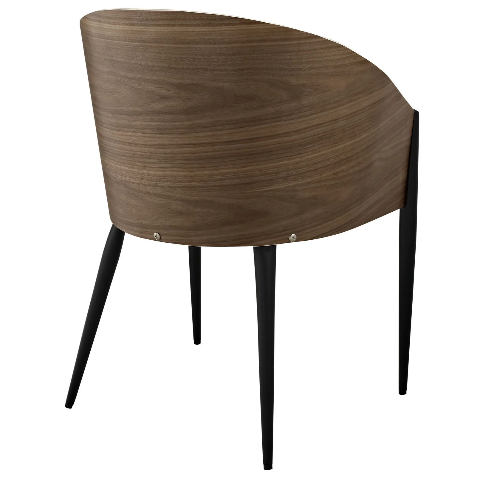 Costa Faux Leather Dining Armchair Walnut - Image 4