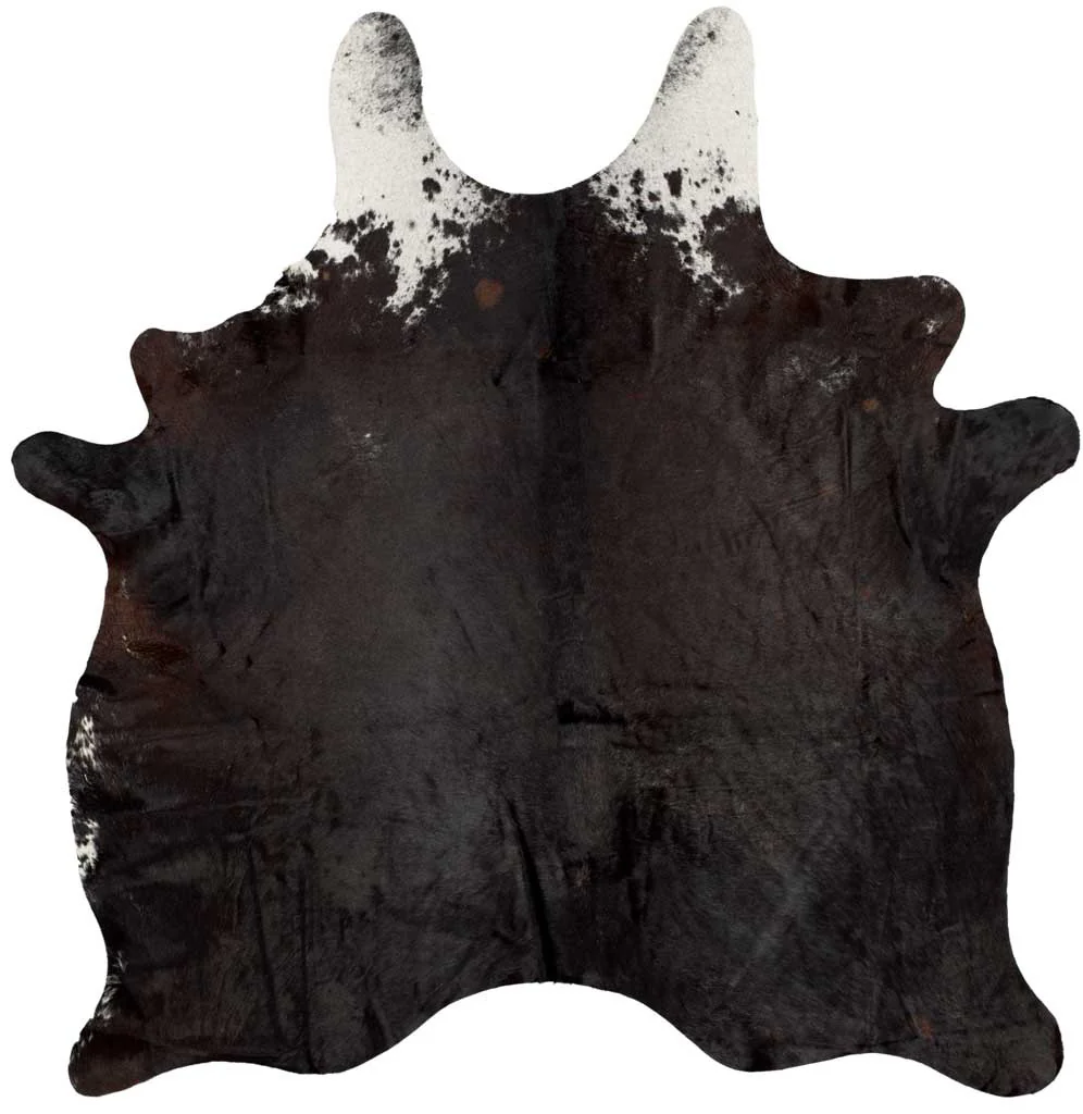 Cowhide Black/White Area Rug - Image 2