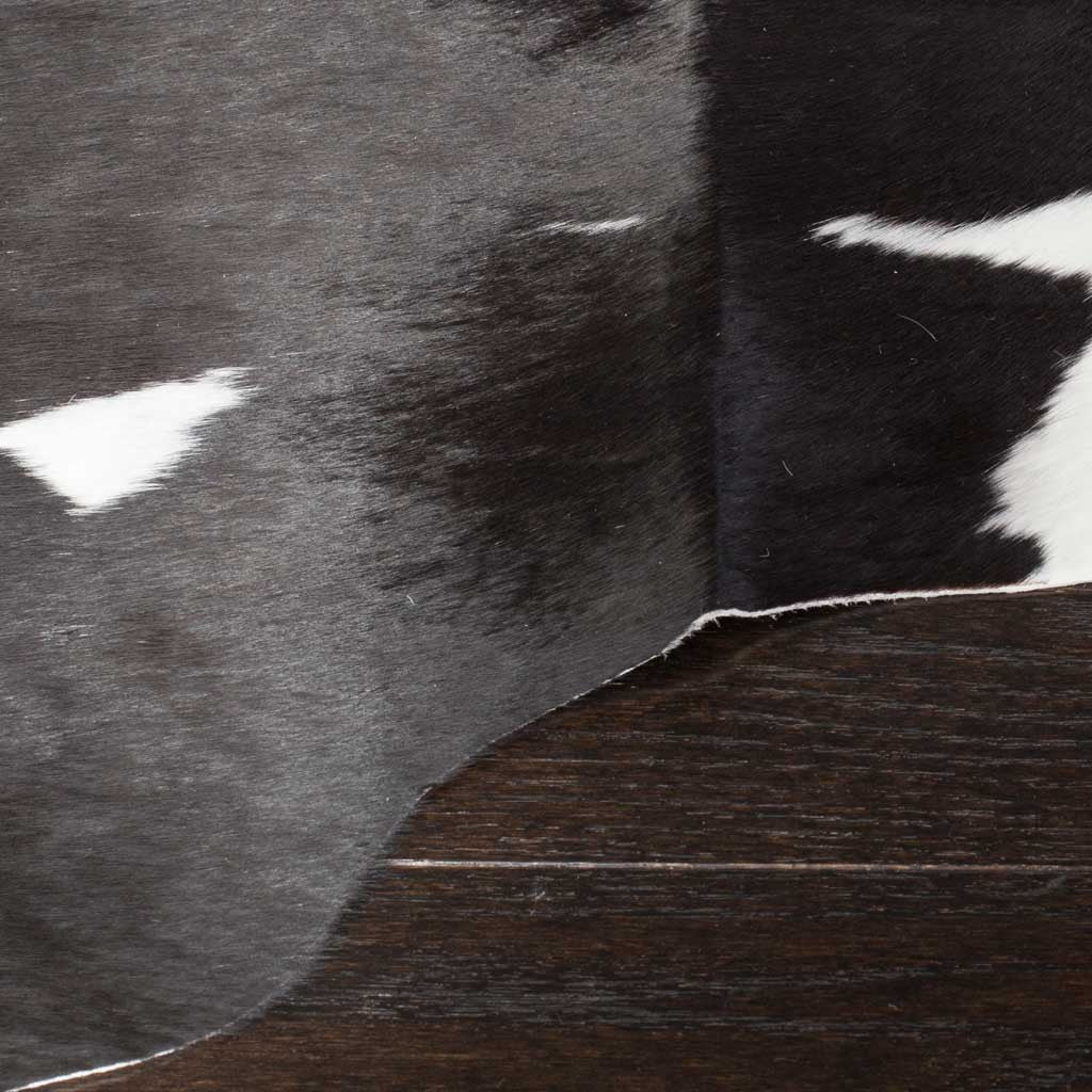 Cowhide Black/White Area Rug - Image 4