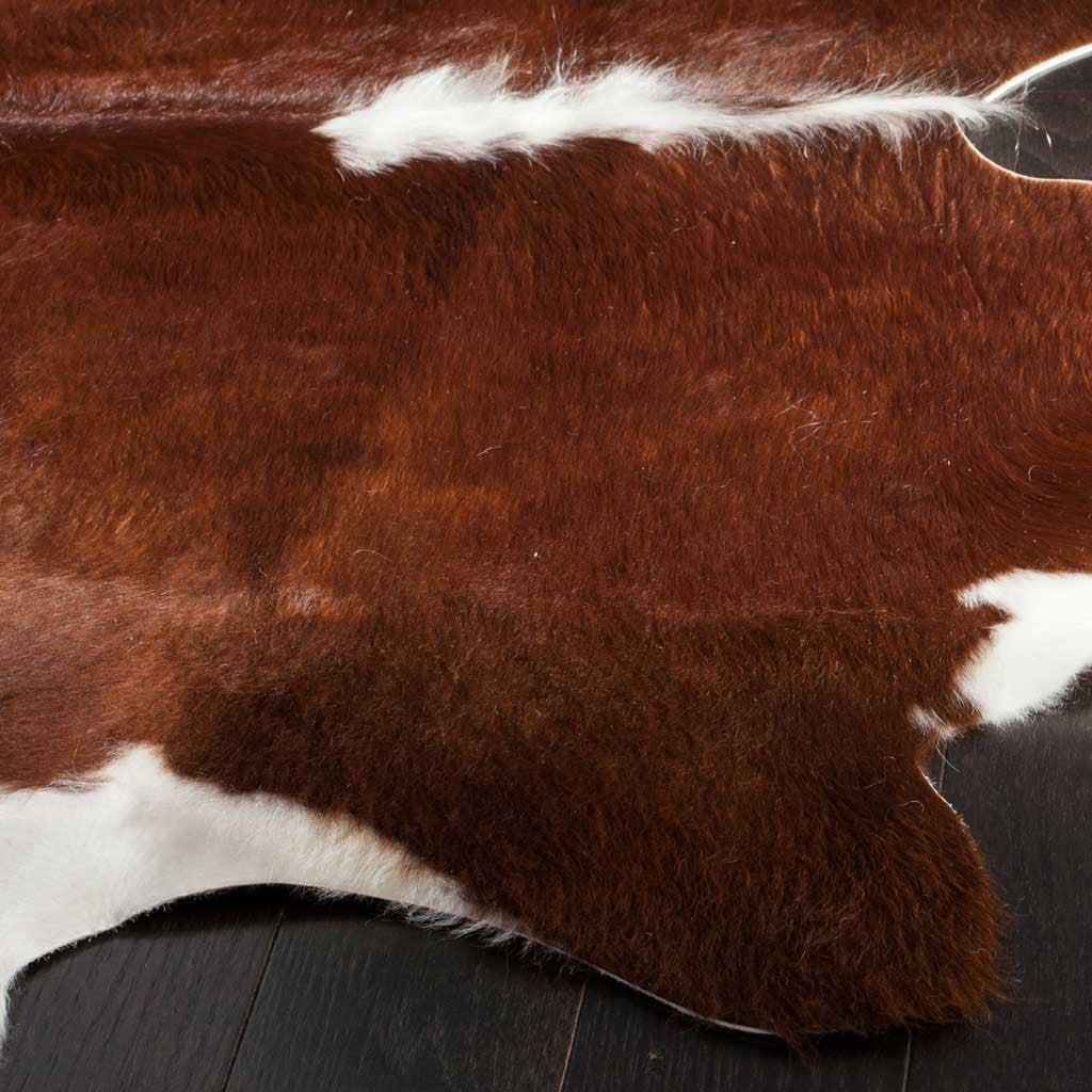 Cowhide Brown/White Area Rug - Image 4