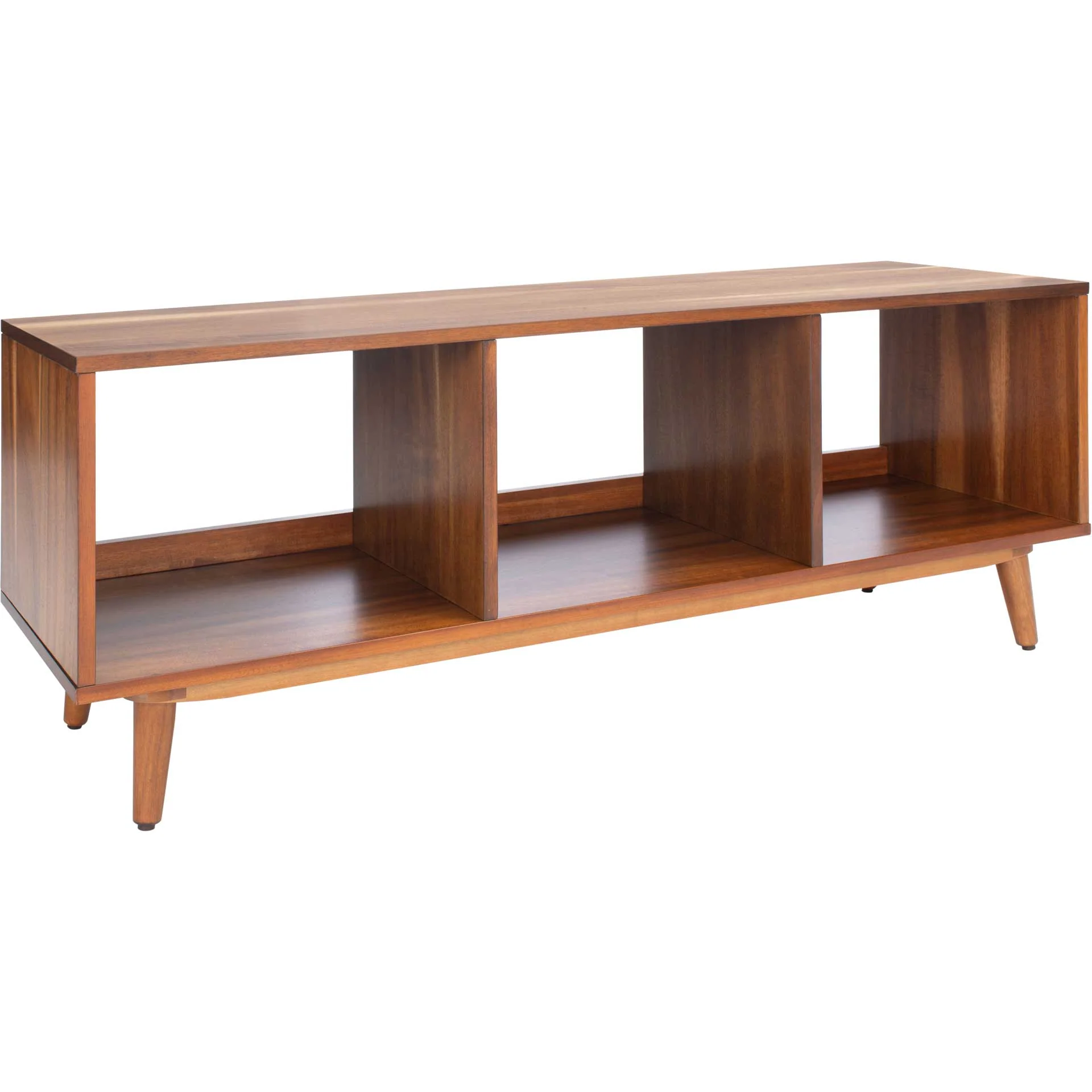 Crane Open Shelf Media Stand Natural Acacia - Image 2