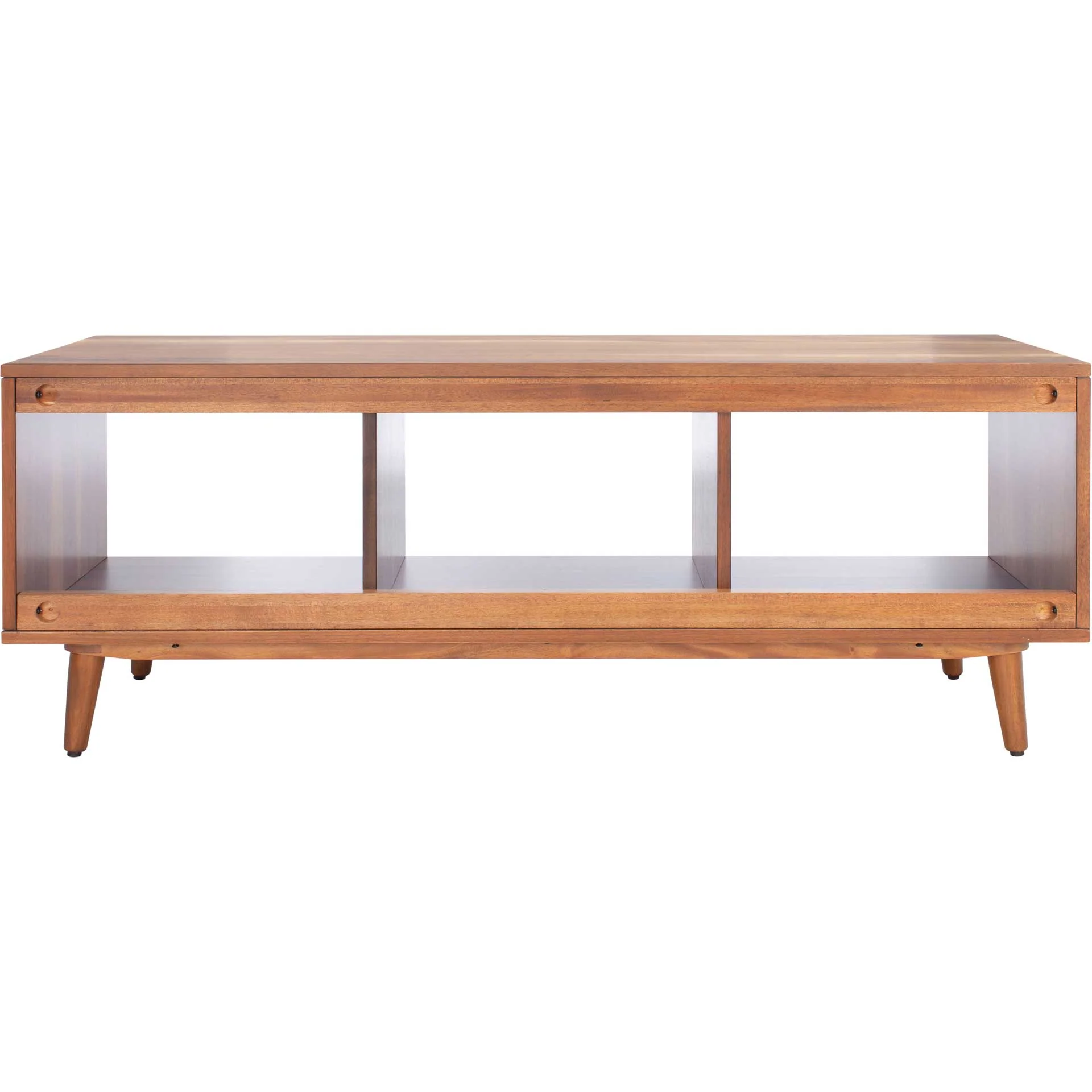 Crane Open Shelf Media Stand Natural Acacia - Image 4
