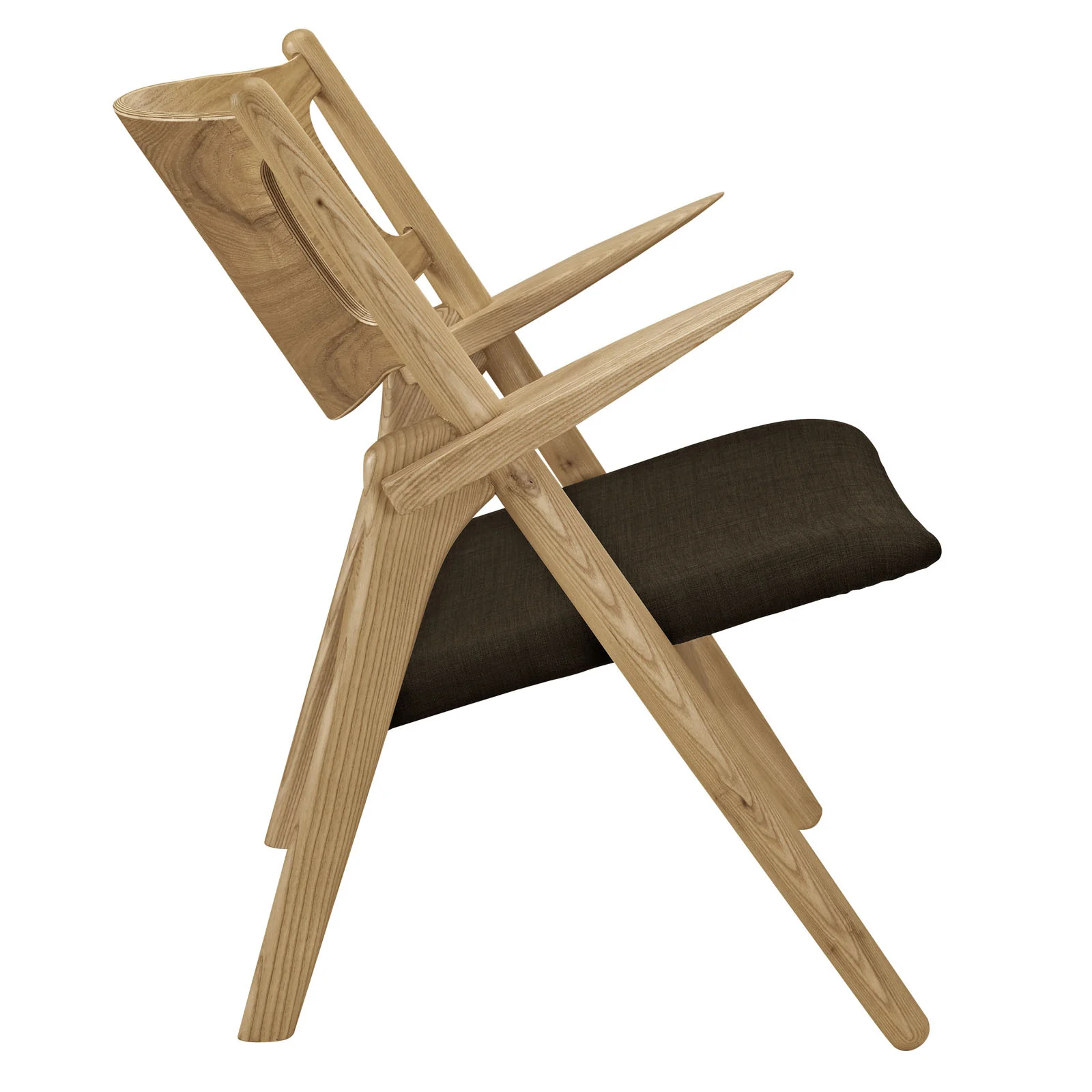 Crescent Lounge Chair Natural Brown - Image 2