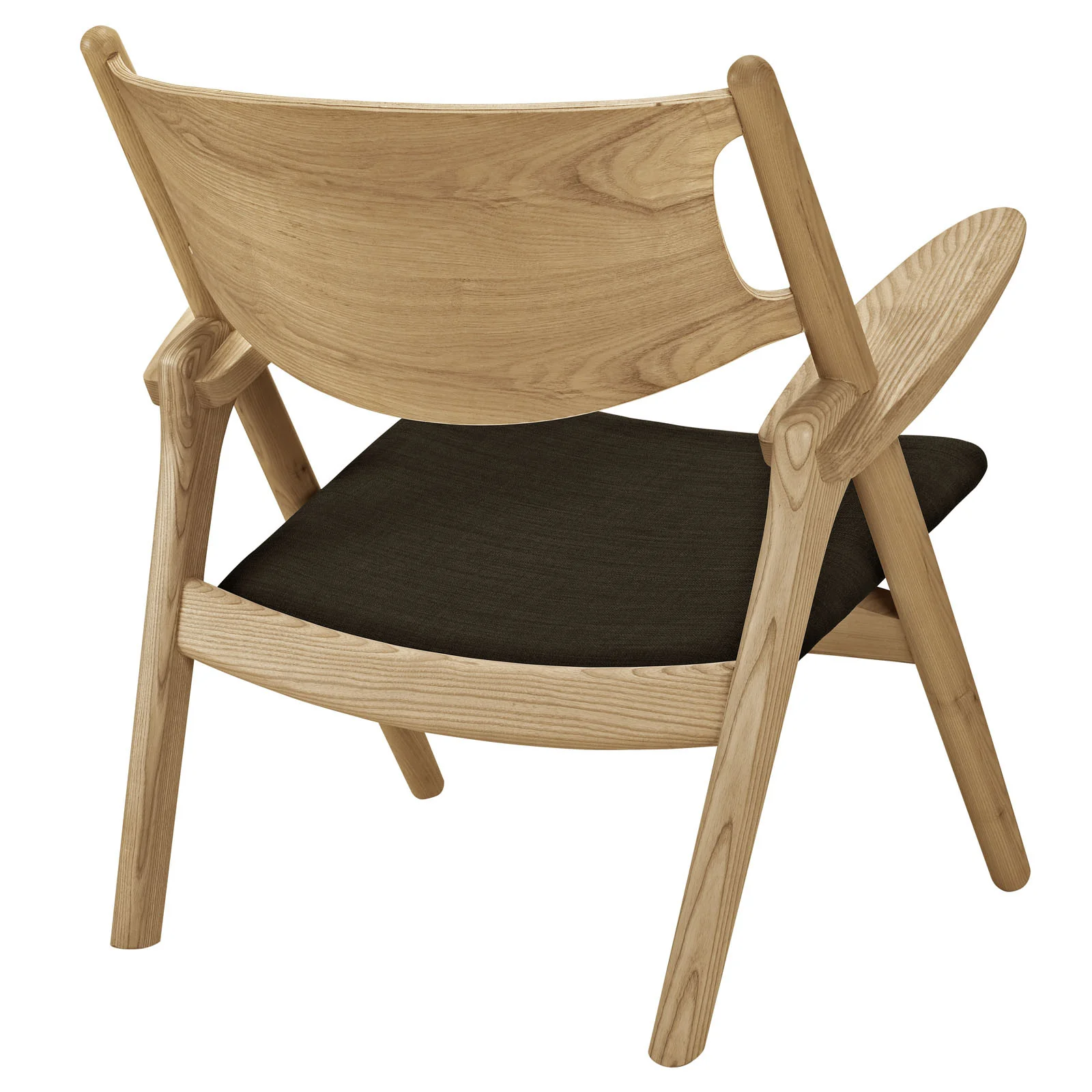 Crescent Lounge Chair Natural Brown - Image 3