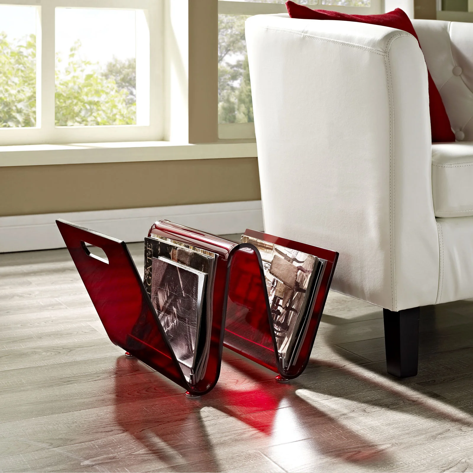 Crescent Magazine Holder Red - Image 4