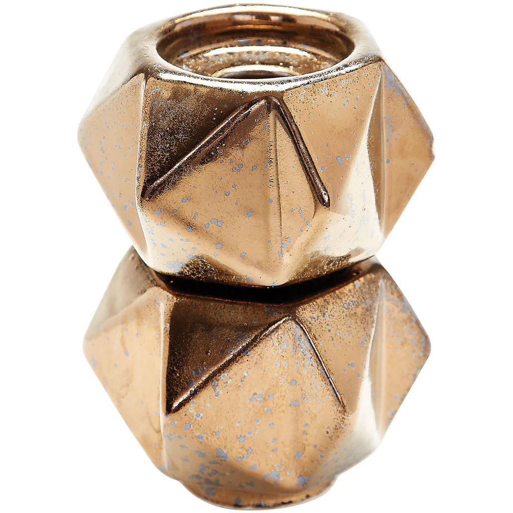 Crest Star Candle Holder Gold (Set of 2) - Image 2