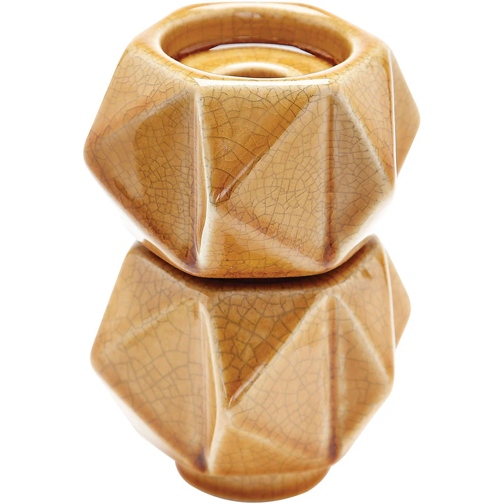 Crest Star Candle Holder Honey (Set of 2) - Image 2