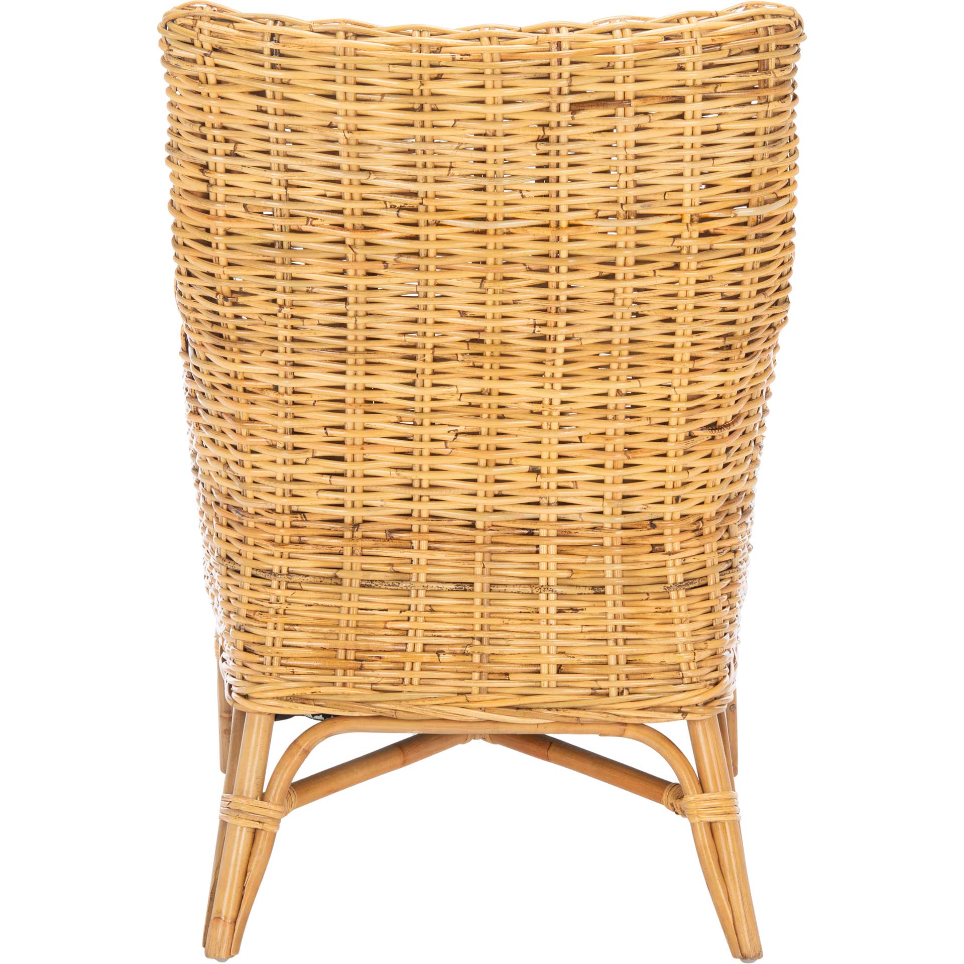 Crispin Rattan Accent Chair Natural/White - Image 4