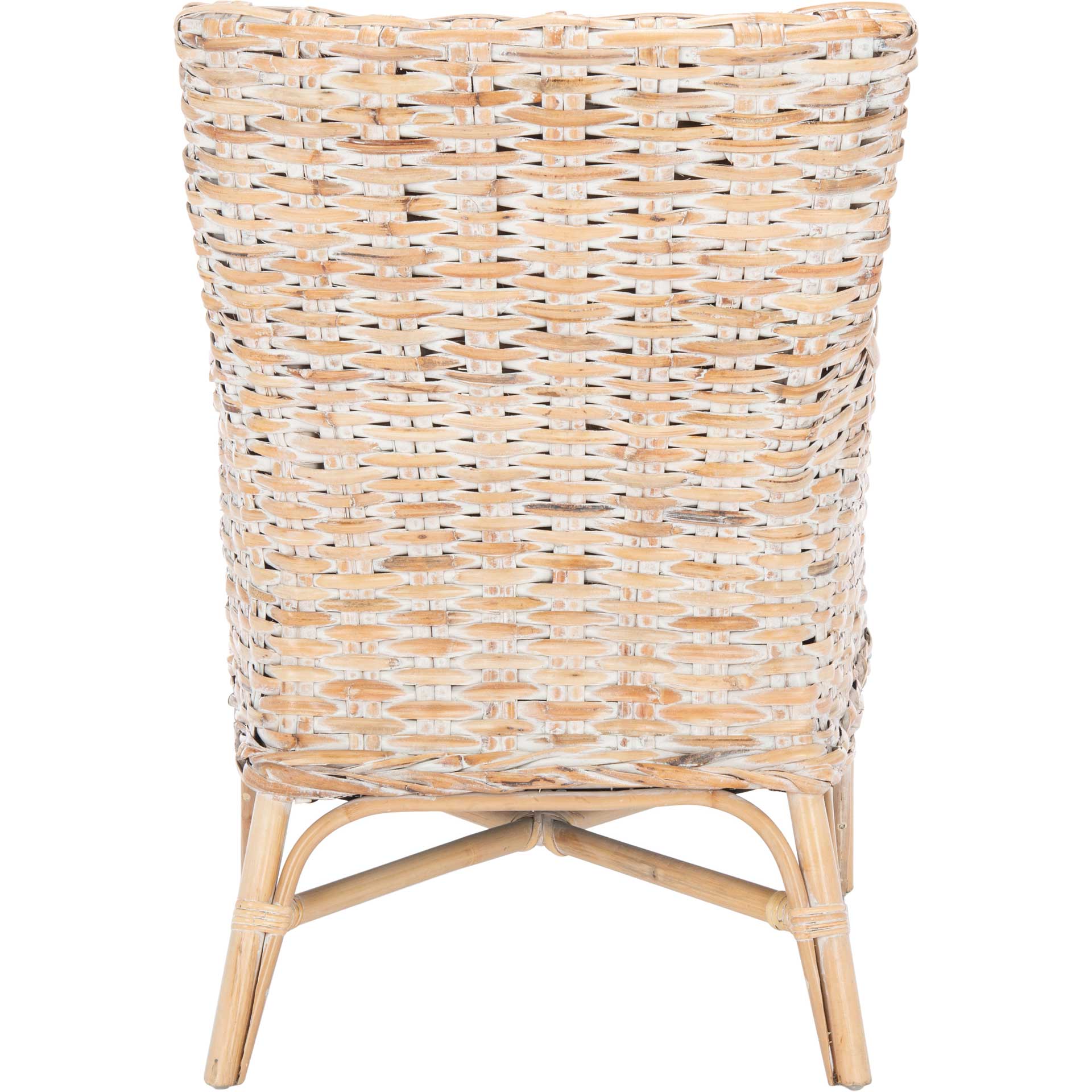 Crispin Rattan Accent Chair Natural White Wash - Image 4