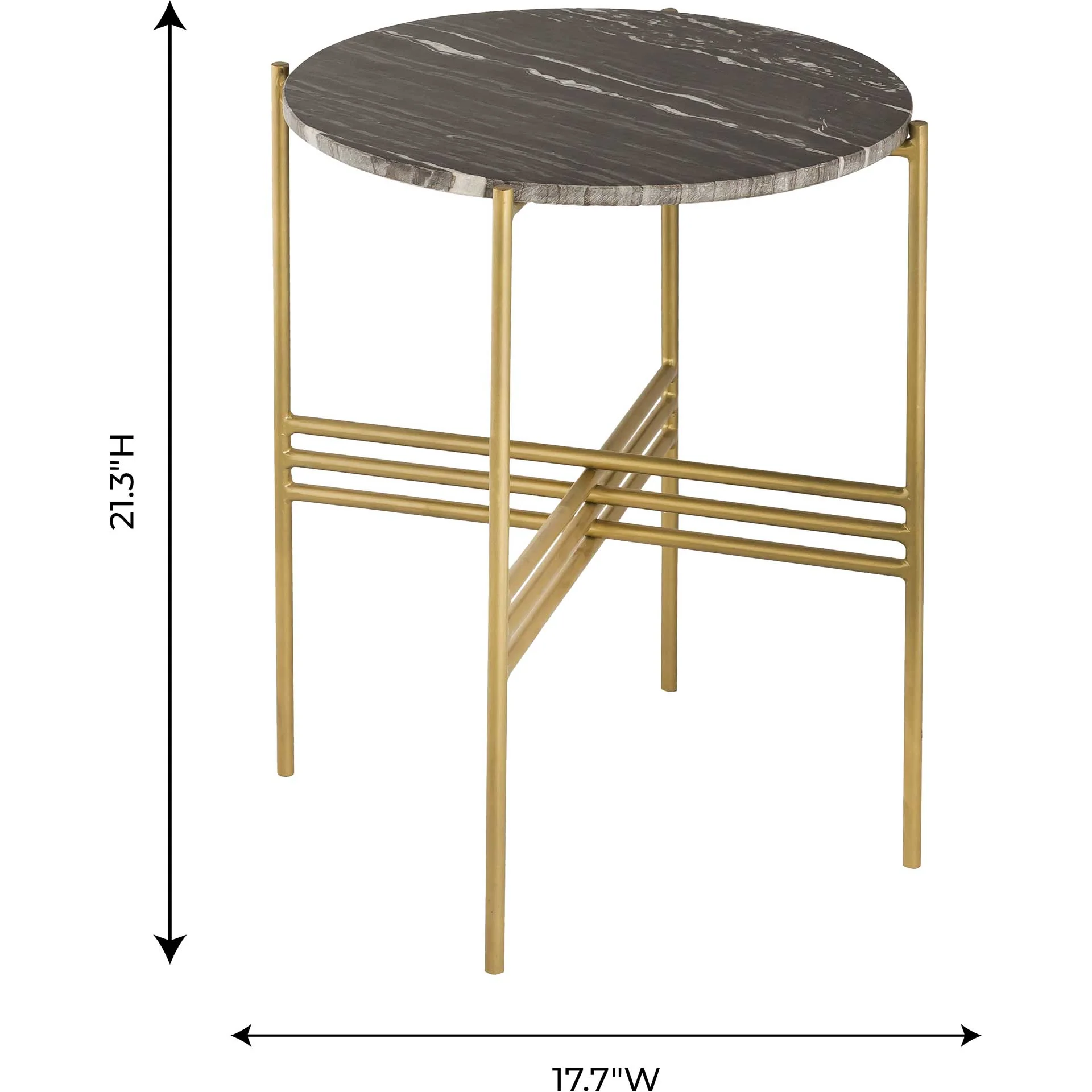 Crispin Side Table Black Marble - Image 6