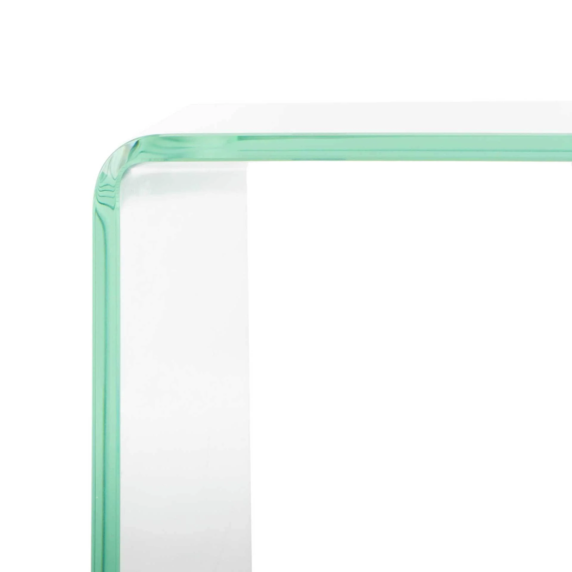 Cristopher Ombre Glass Coffee Table Clear/Blue - Image 5