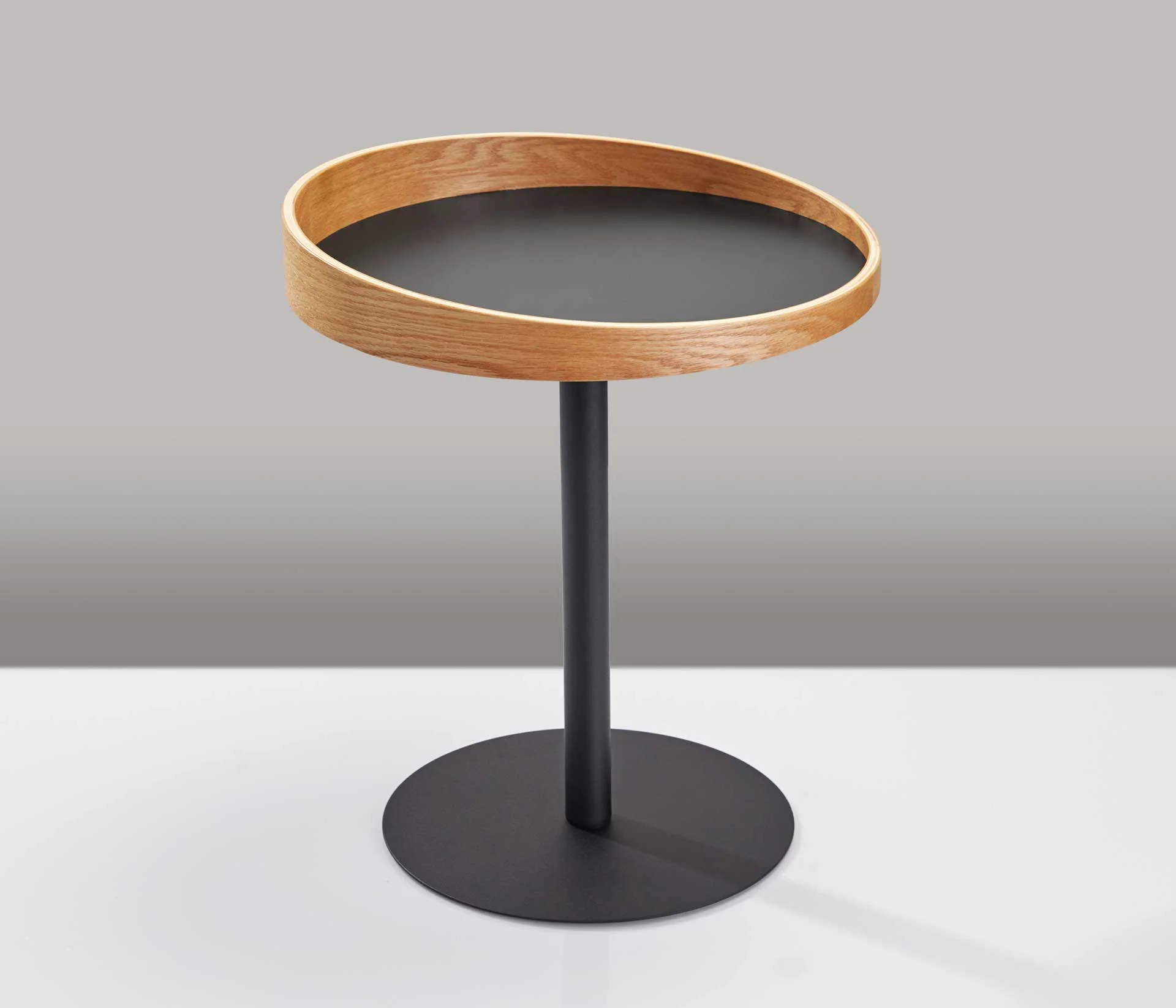 Croix End Table Black/Natural - Image 2