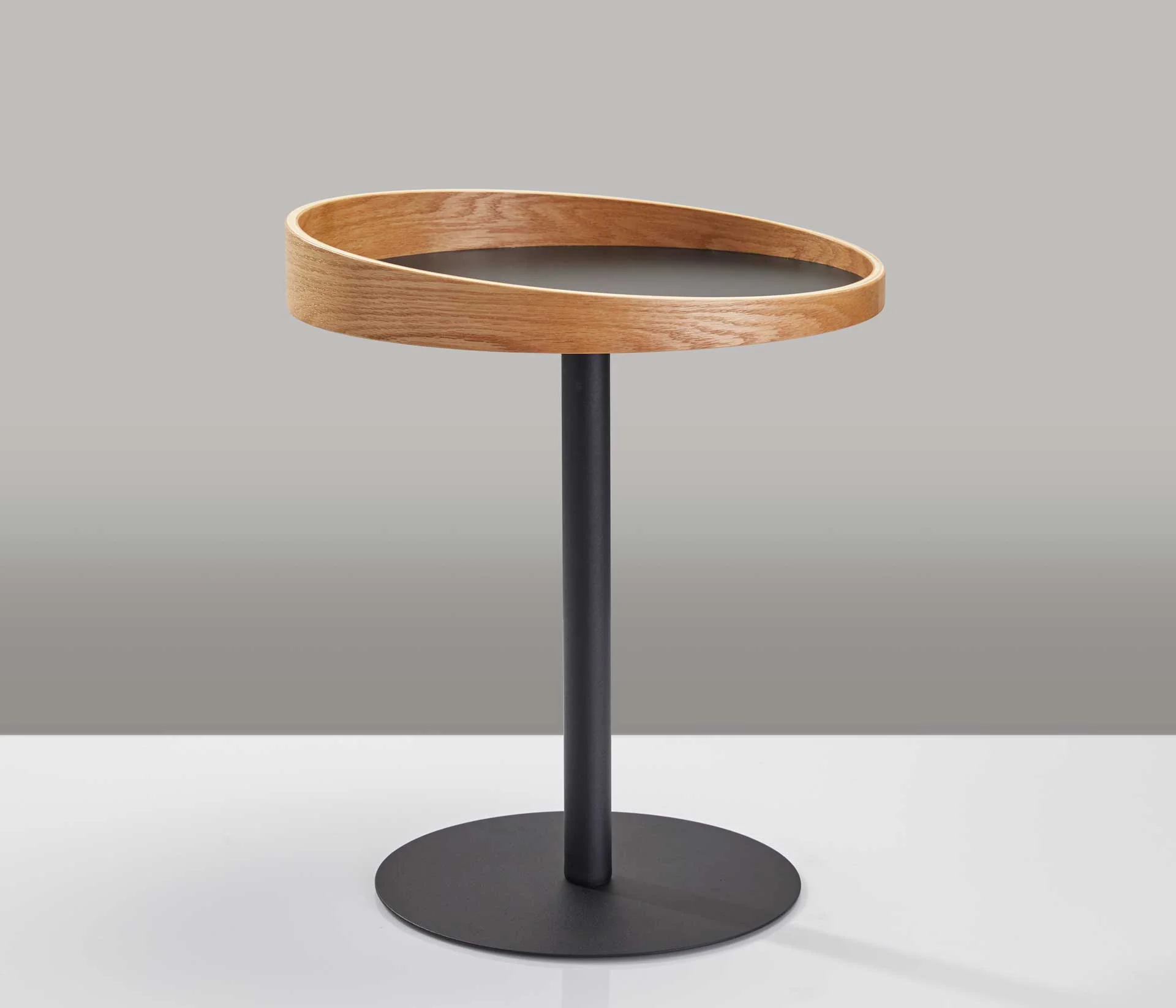 Croix End Table Black/Natural - Image 3