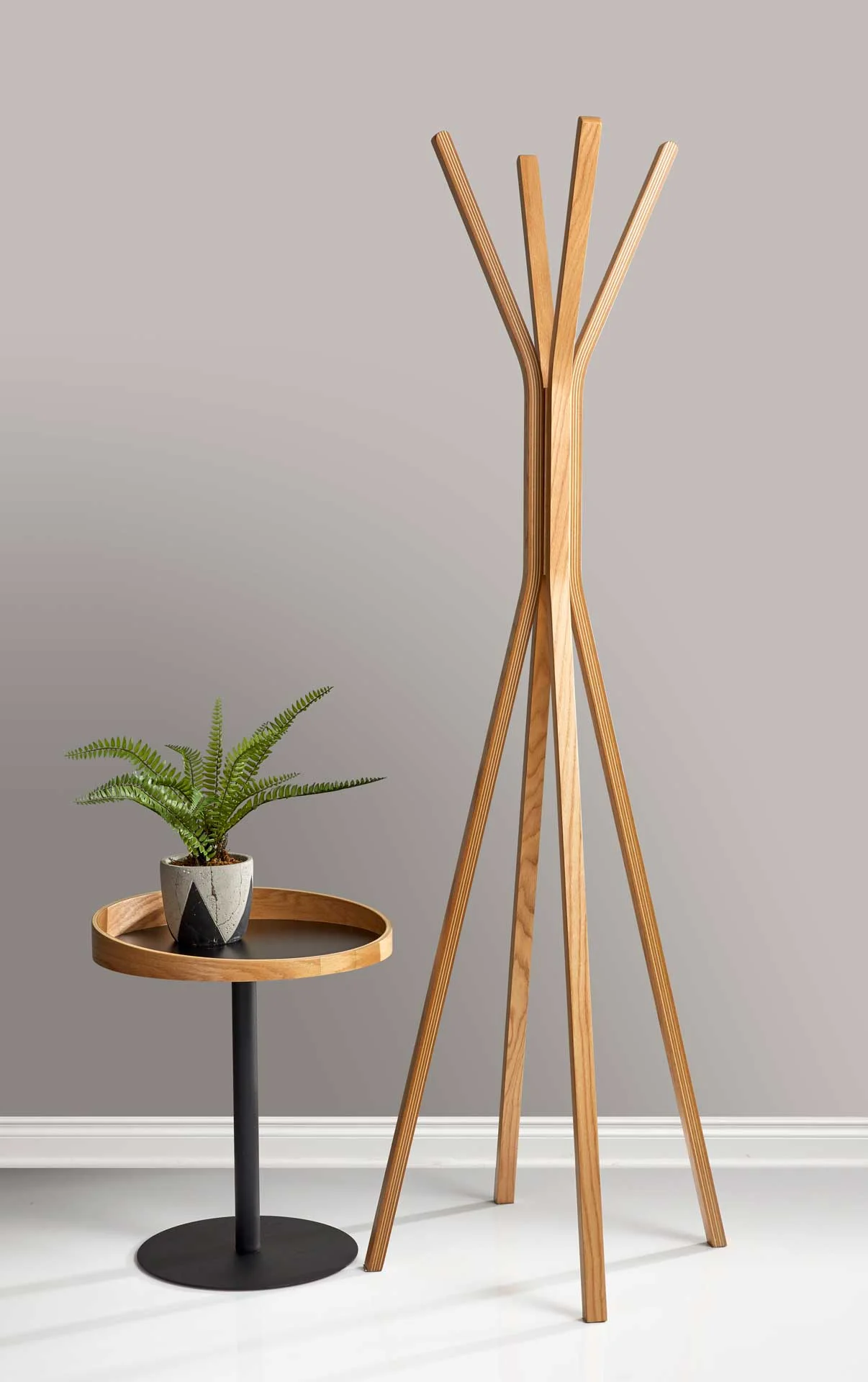 Croix End Table Black/Natural - Image 4