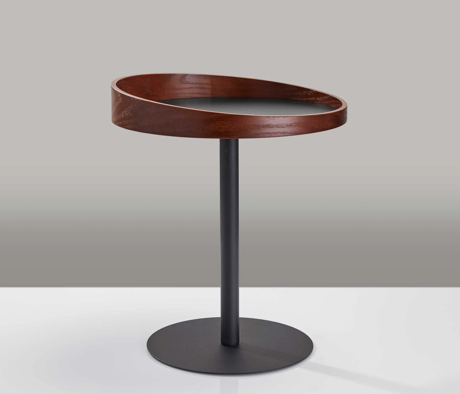 Croix End Table Black/Walnut - Image 3