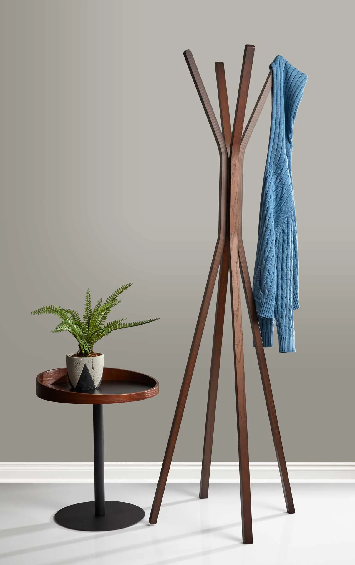 Croix End Table Black/Walnut - Image 5