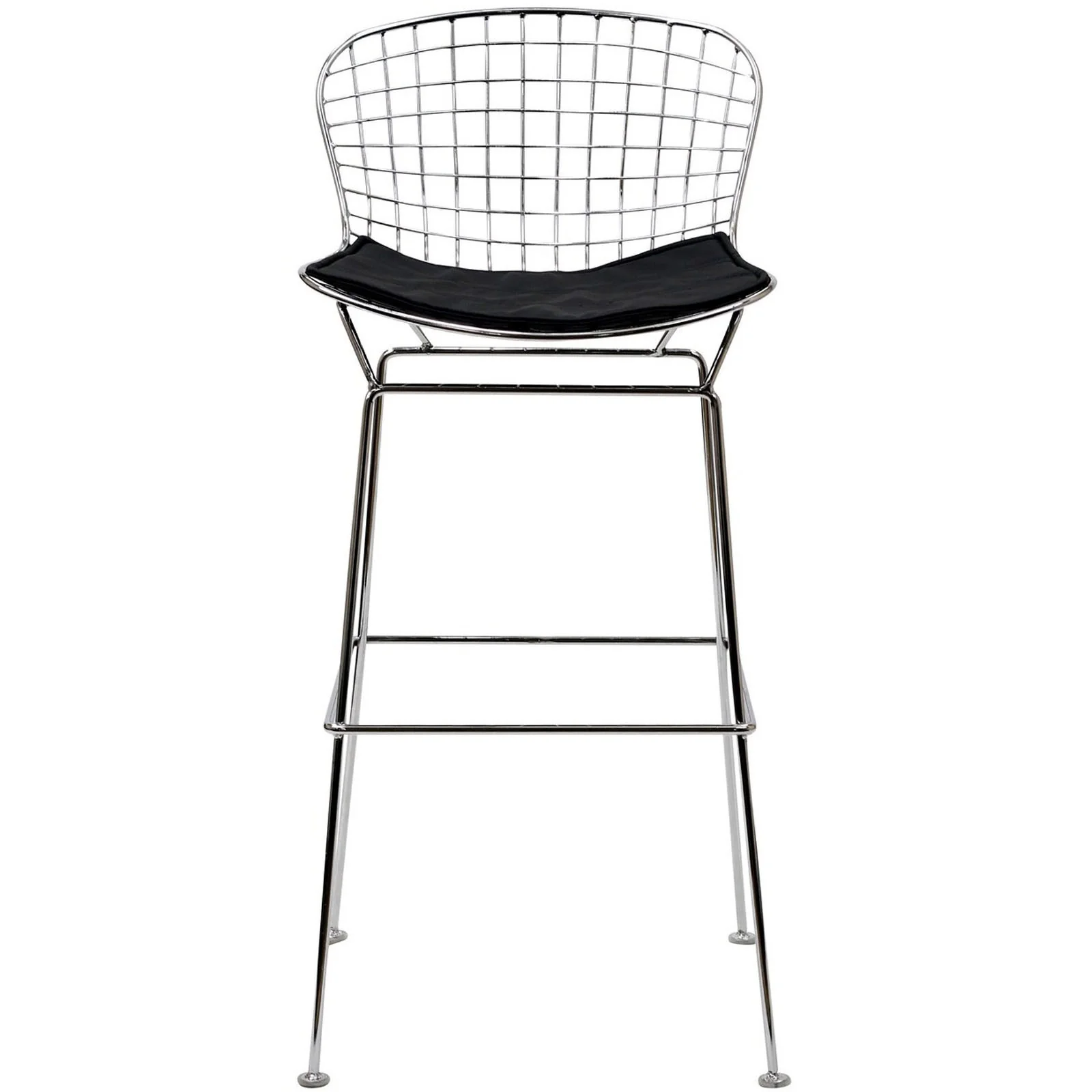 Cross Bar Stool Black - Image 2
