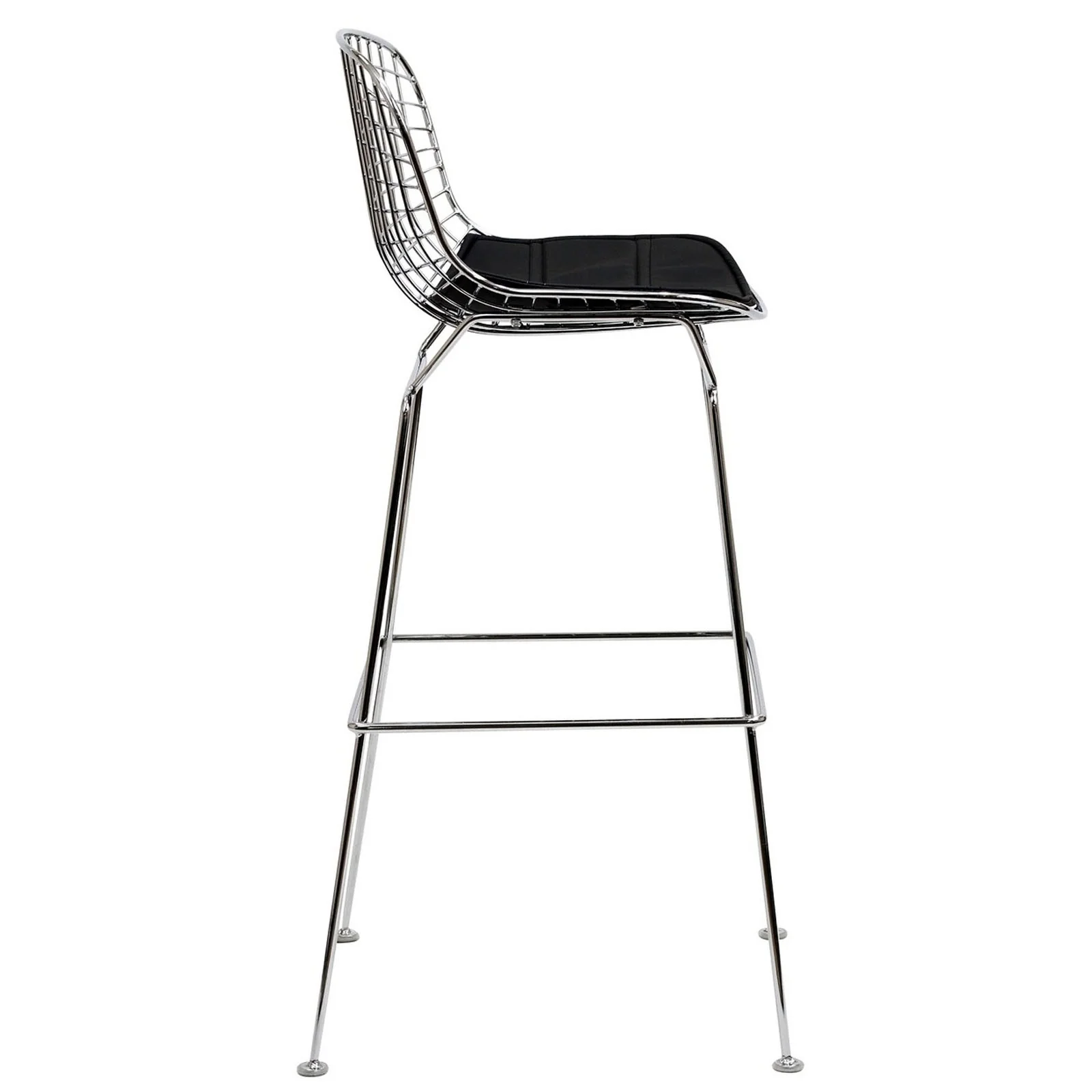 Cross Bar Stool Black - Image 3