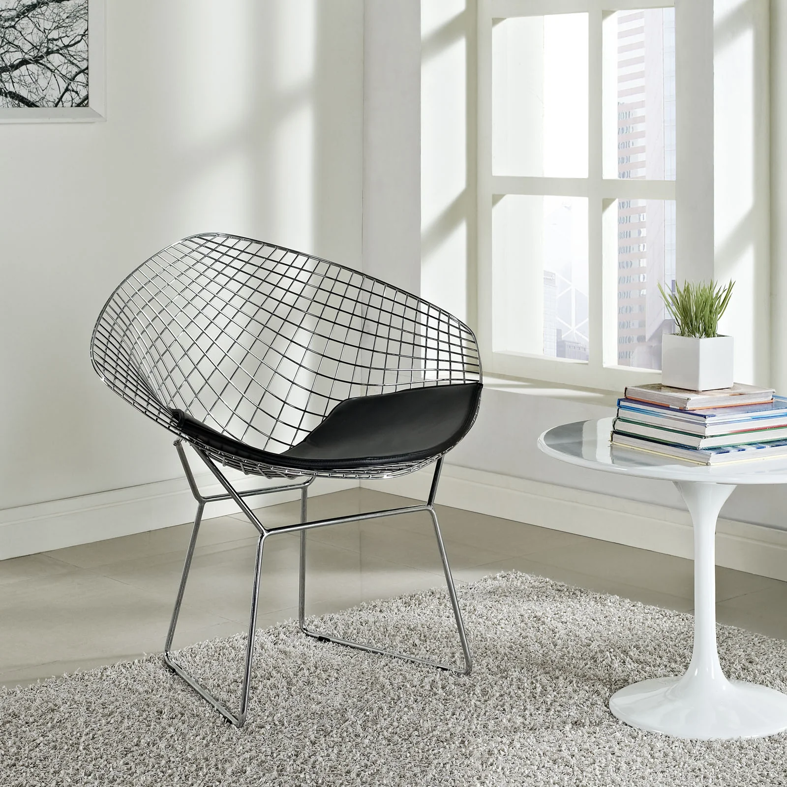 Cross Lounge Chair Black - Image 4