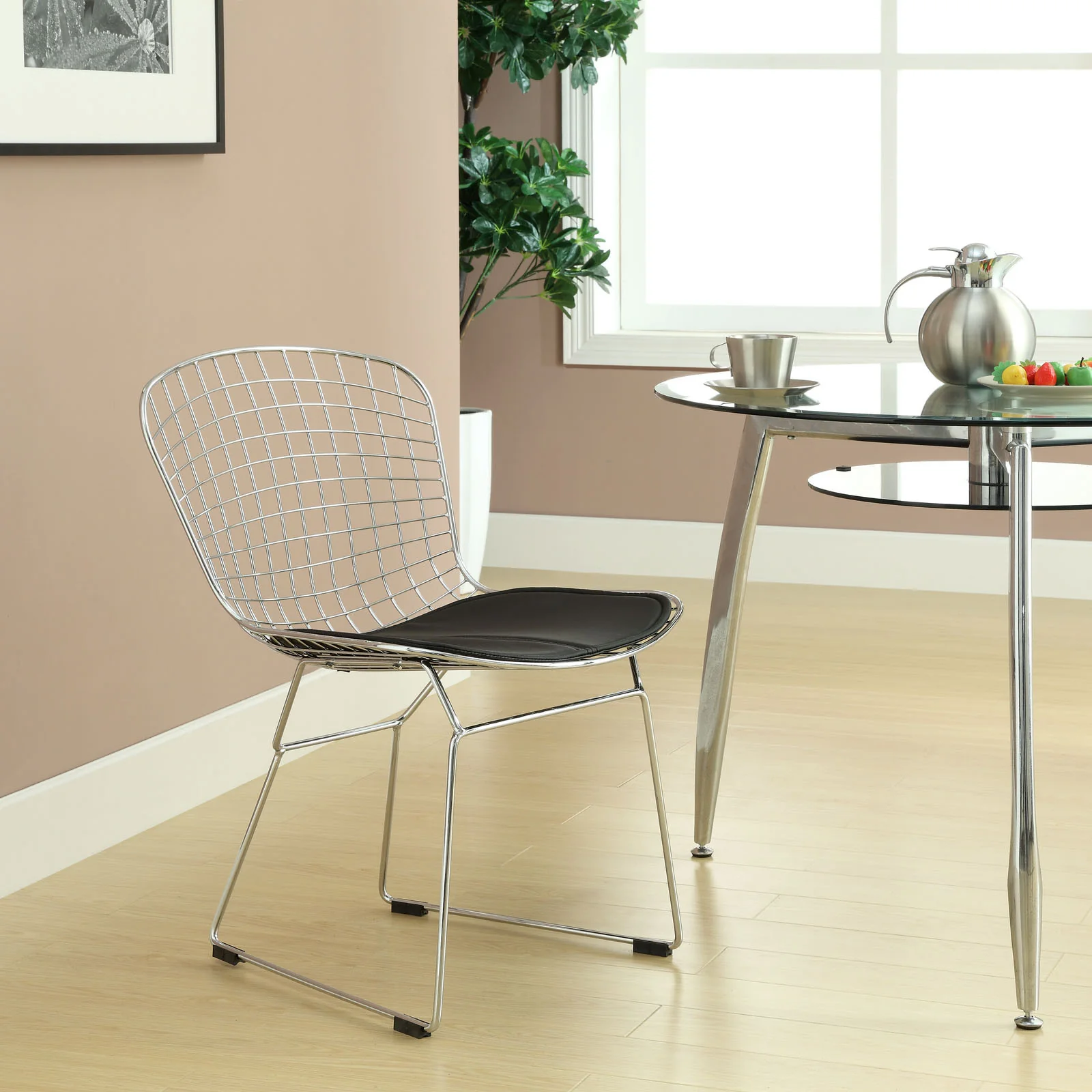 Cross Side Chair Black - Image 4