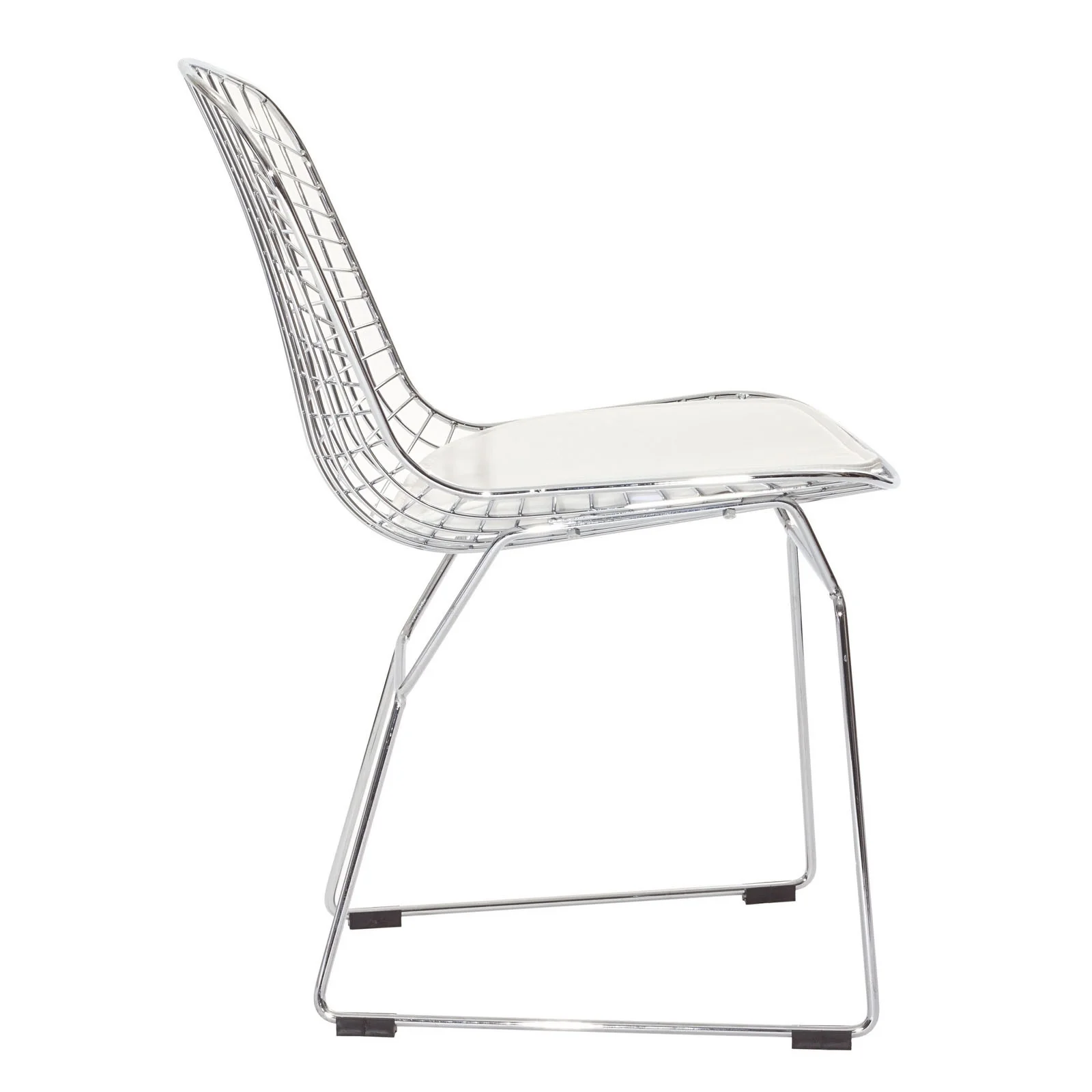 Cross Side Chair White - Image 2