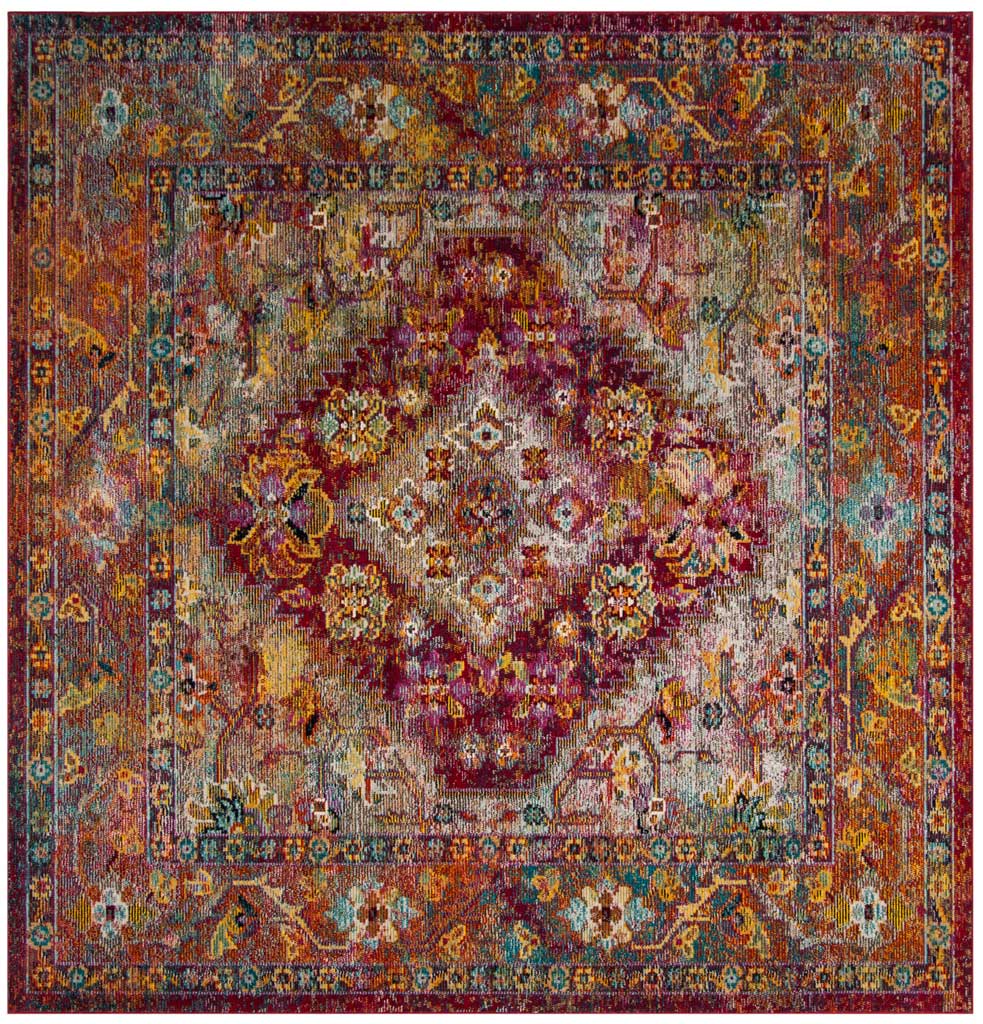 Crystal Light Blue/Fuchsia Area Rug - Image 2