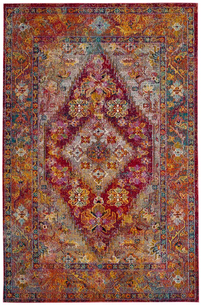 Crystal Light Blue/Fuchsia Area Rug - Image 3