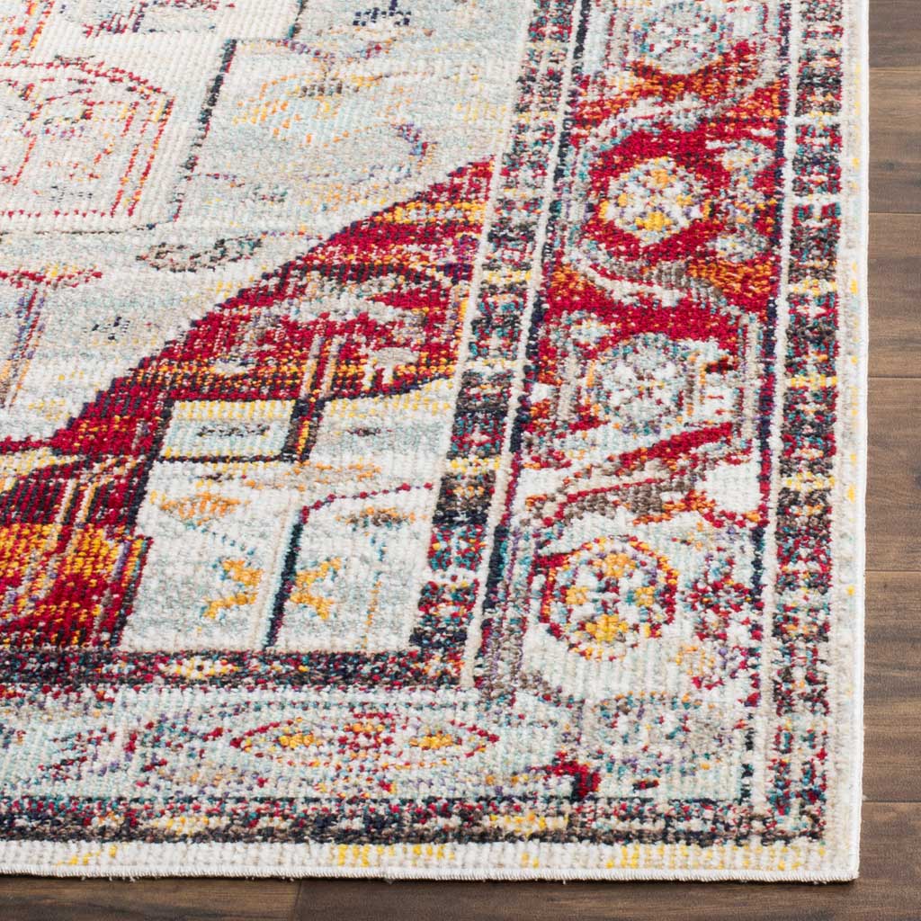 Crystal Light Blue/Red Area Rug - Image 5