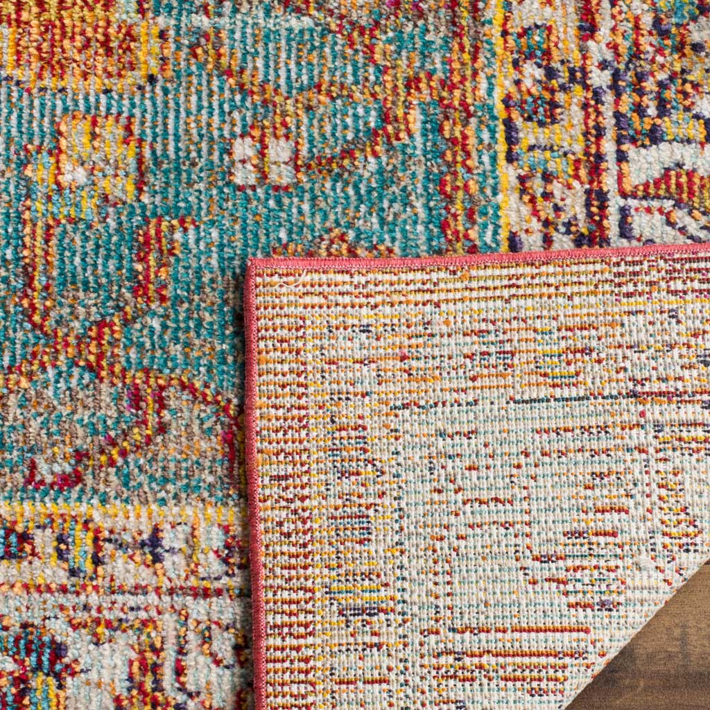 Crystal Orange/Light Blue Area Rug - Image 6