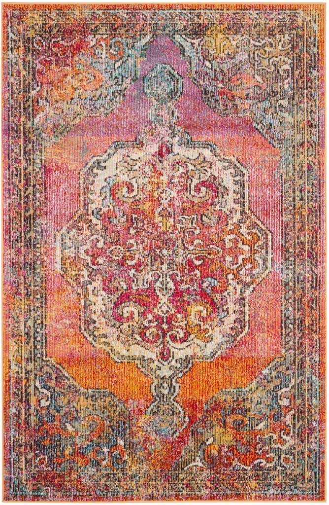 Crystal Orange/Multi Area Rug - Image 4