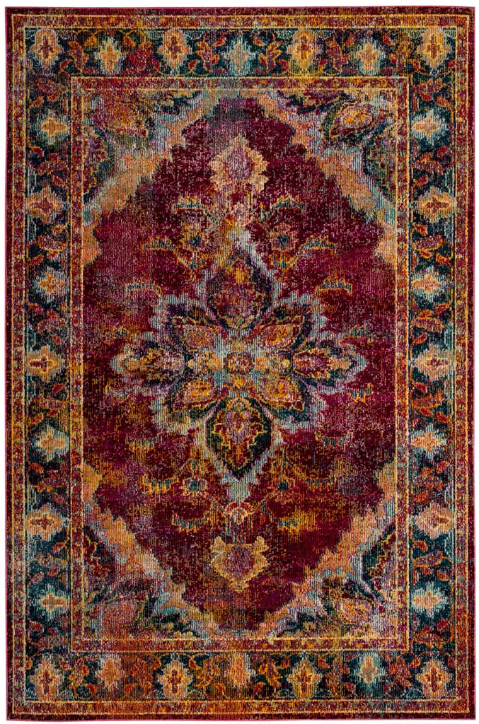 Crystal Ruby/Navy Area Rug - Image 3