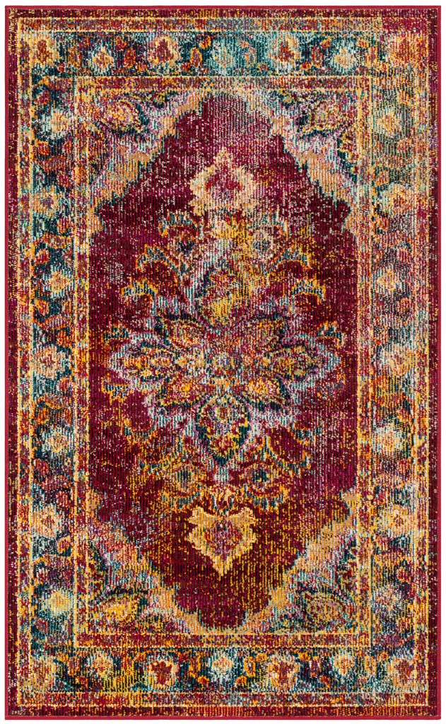 Crystal Ruby/Navy Area Rug - Image 4
