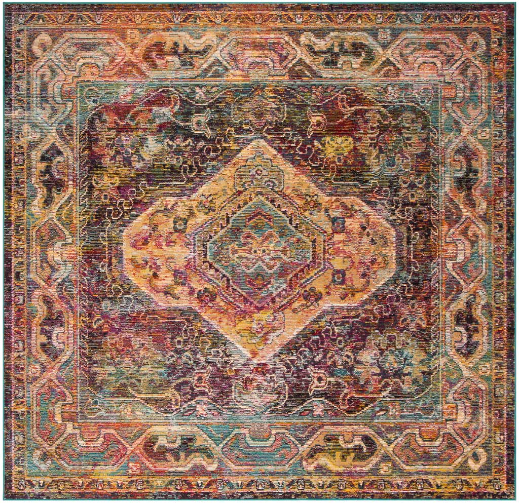 Crystal Teal/Rose Area Rug - Image 2