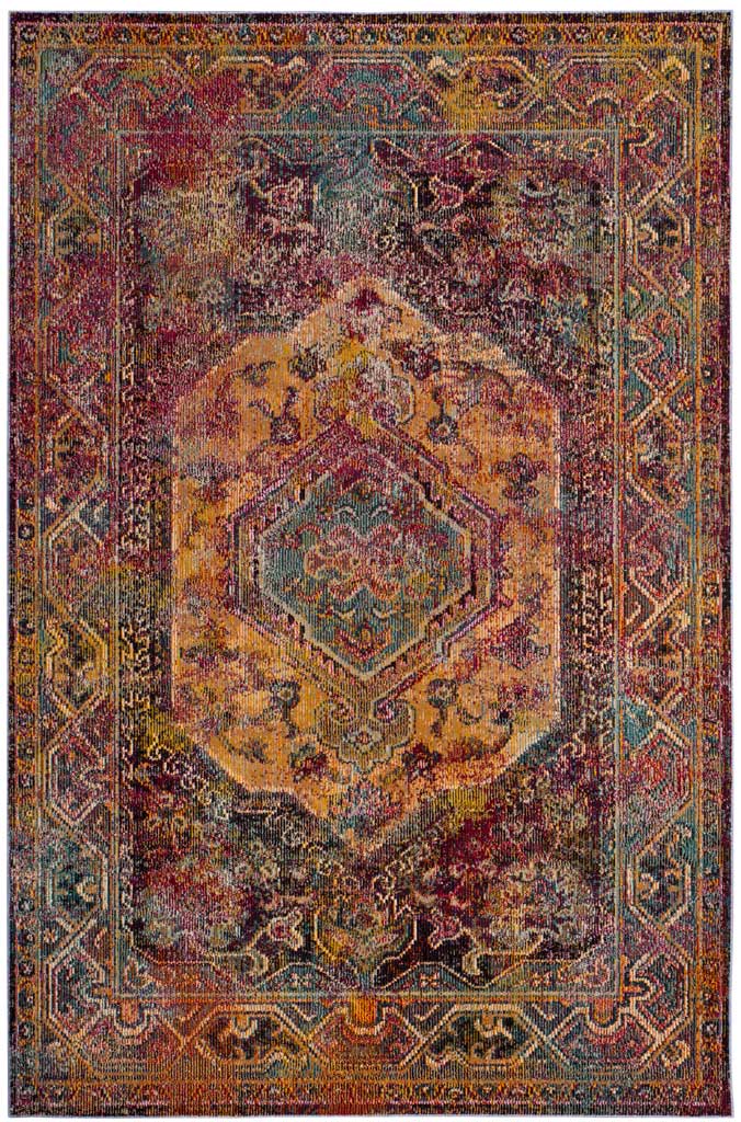 Crystal Teal/Rose Area Rug - Image 3