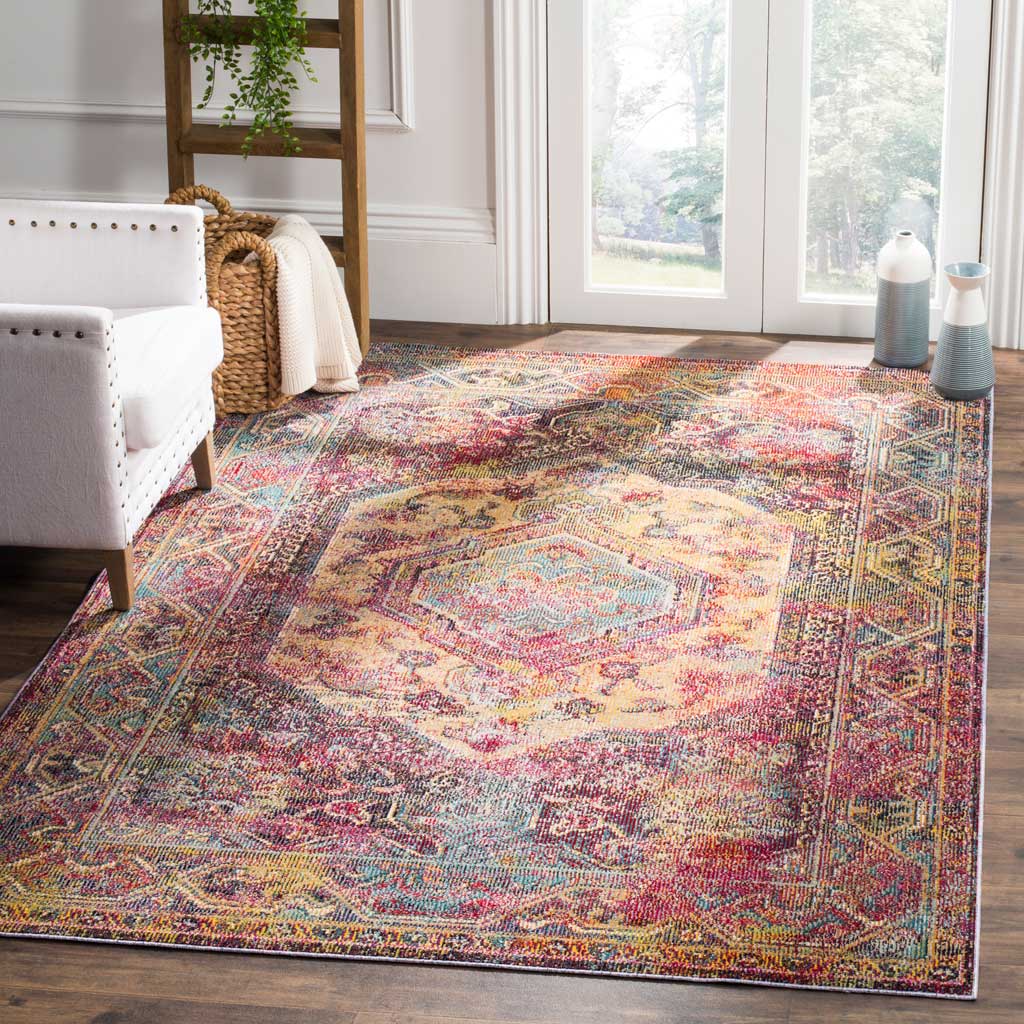 Crystal Teal/Rose Area Rug - Image 7