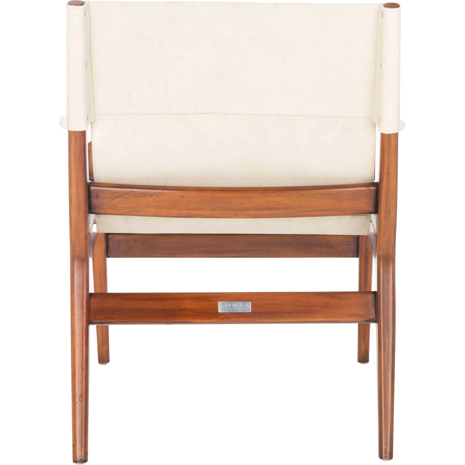 Cuadrado Leather Sling Chair White - Image 3