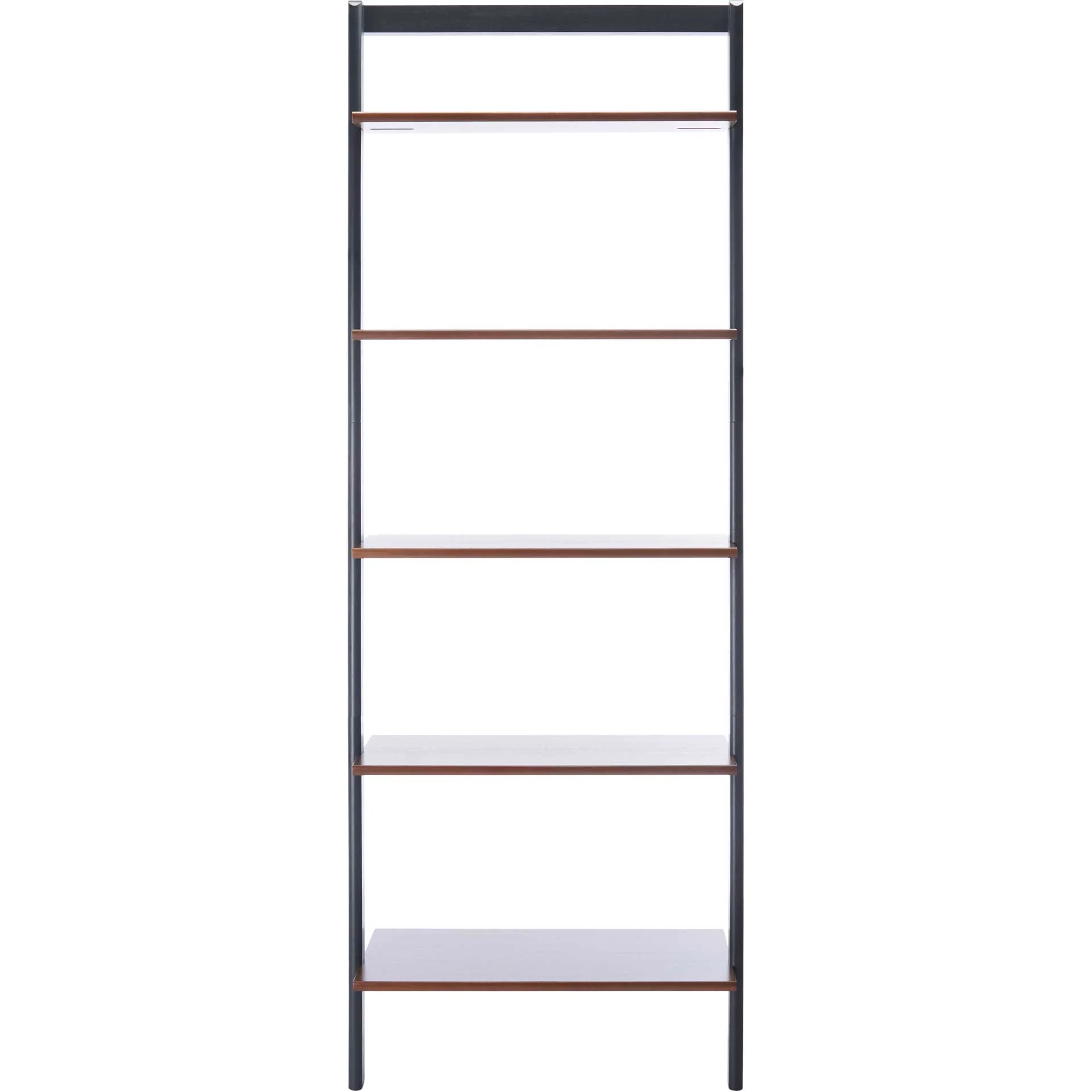 Cuallea 5 Tier Leaning Etagere Honey Brown/Charcoal - Image 2