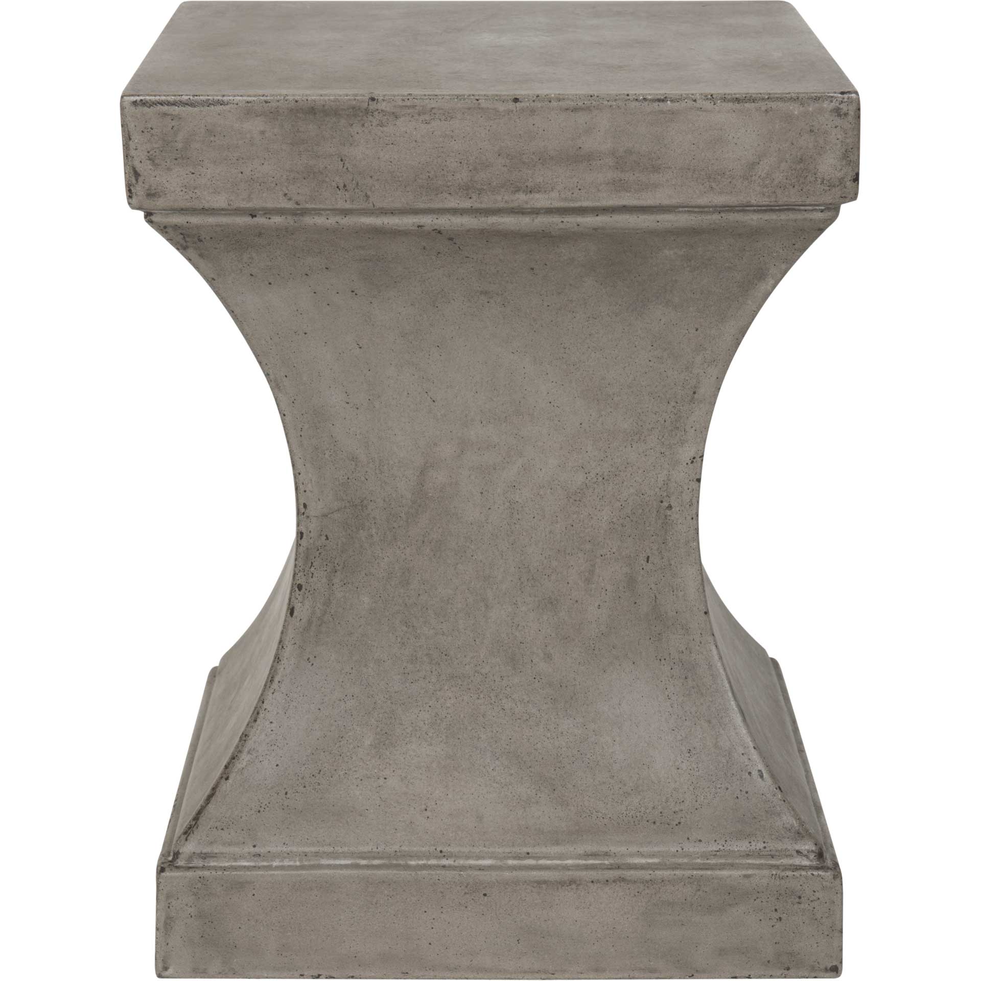 Cuallie Modern Concrete Accent Table Dark Gray - Image 2