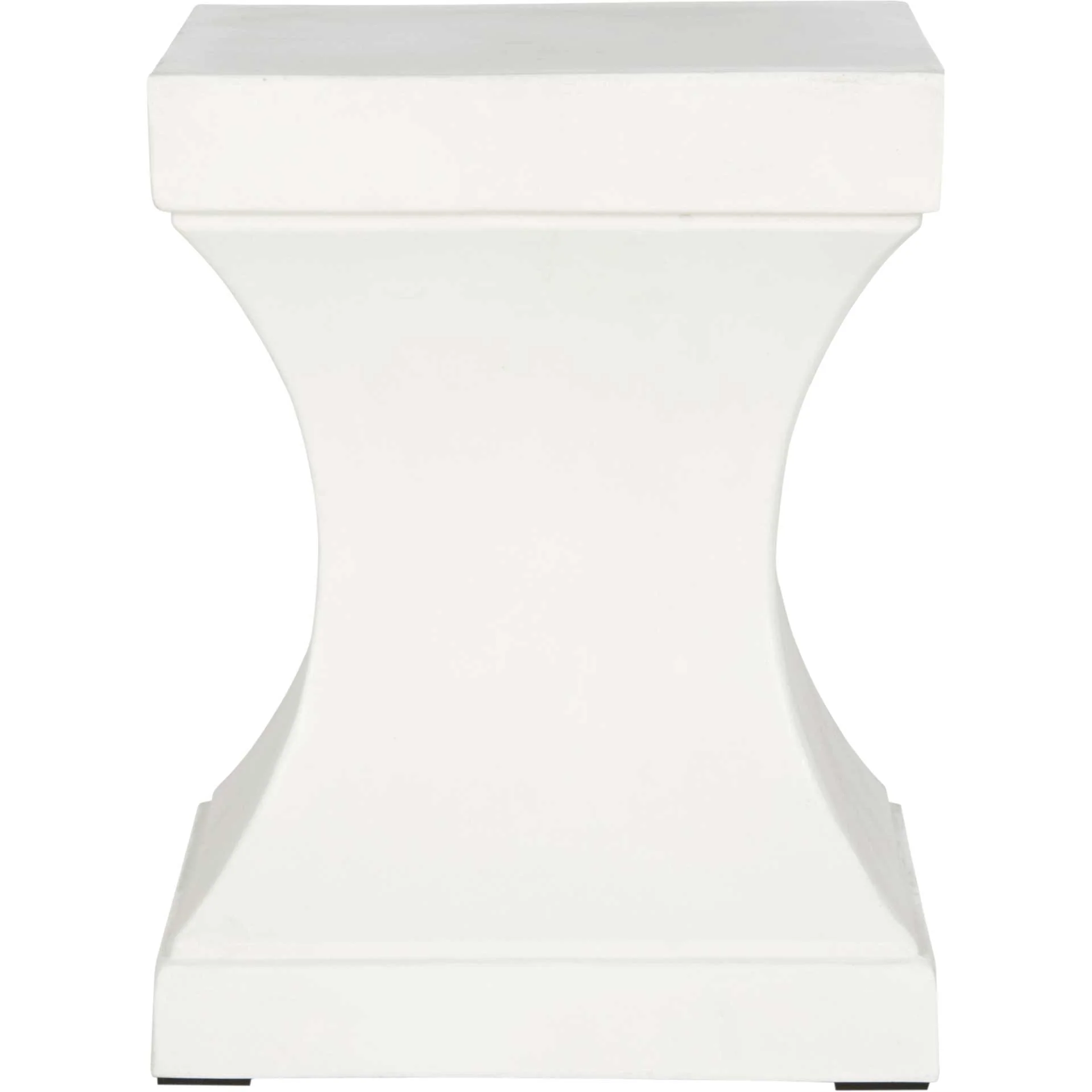 Cuallie Modern Concrete Accent Table Ivory - Image 2