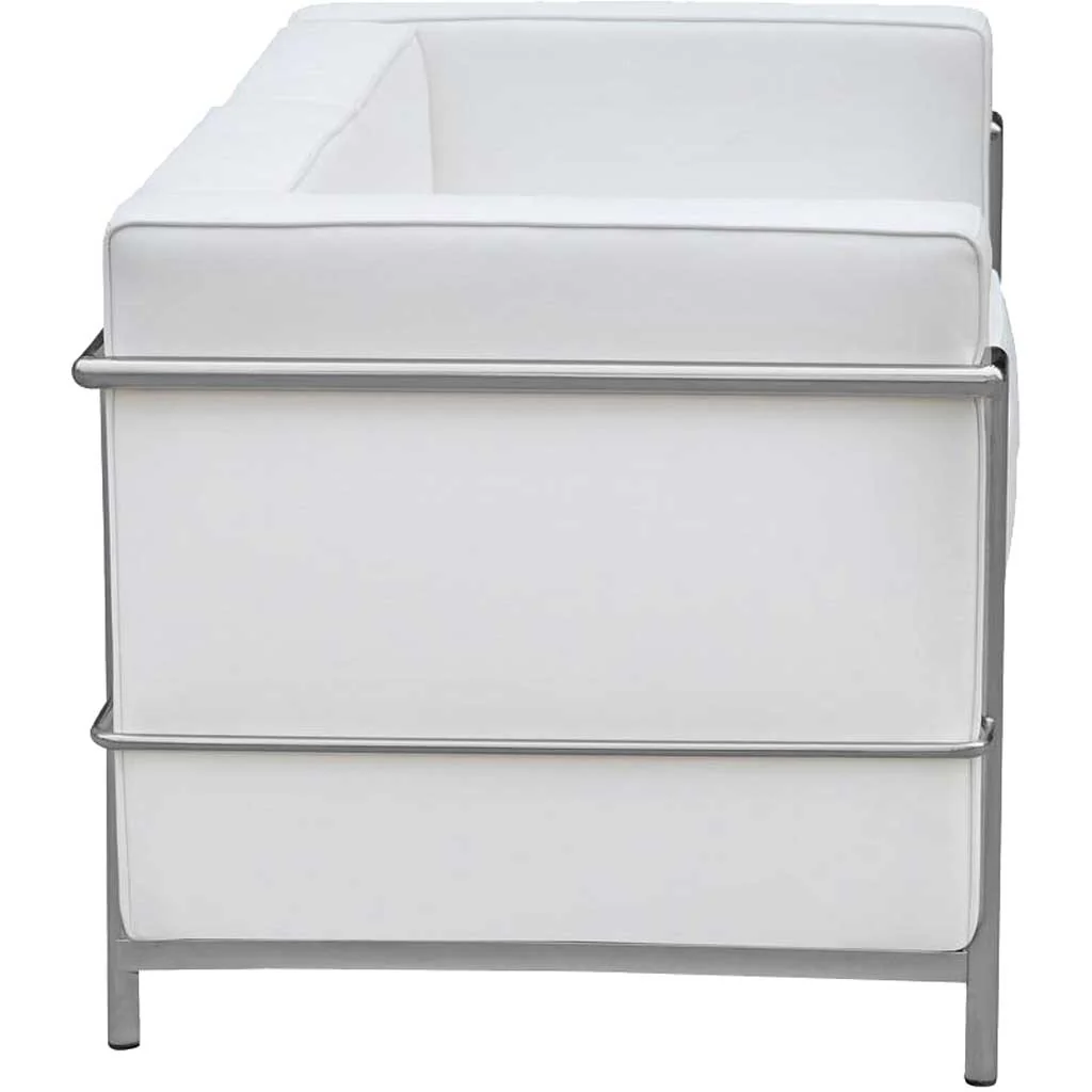 Cubis Petit Loveseat White - Image 2