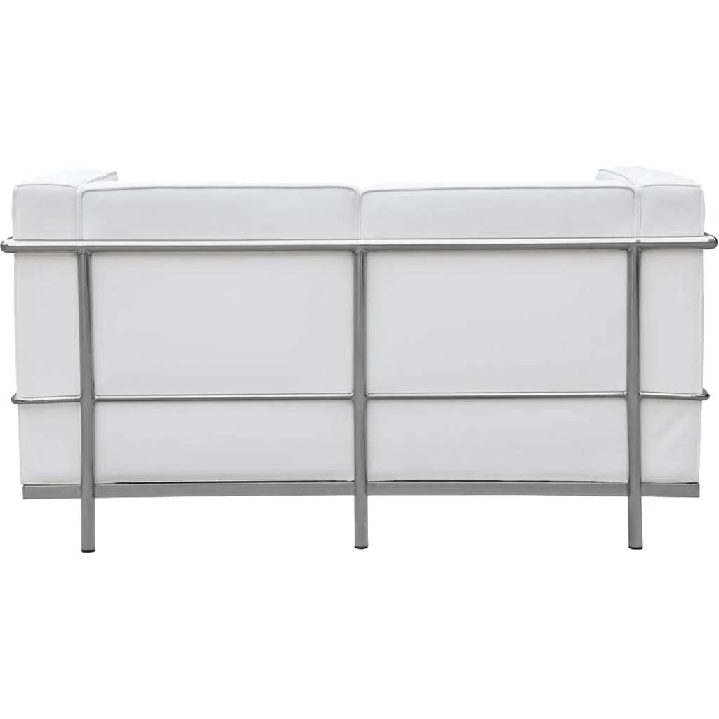 Cubis Petit Loveseat White - Image 3