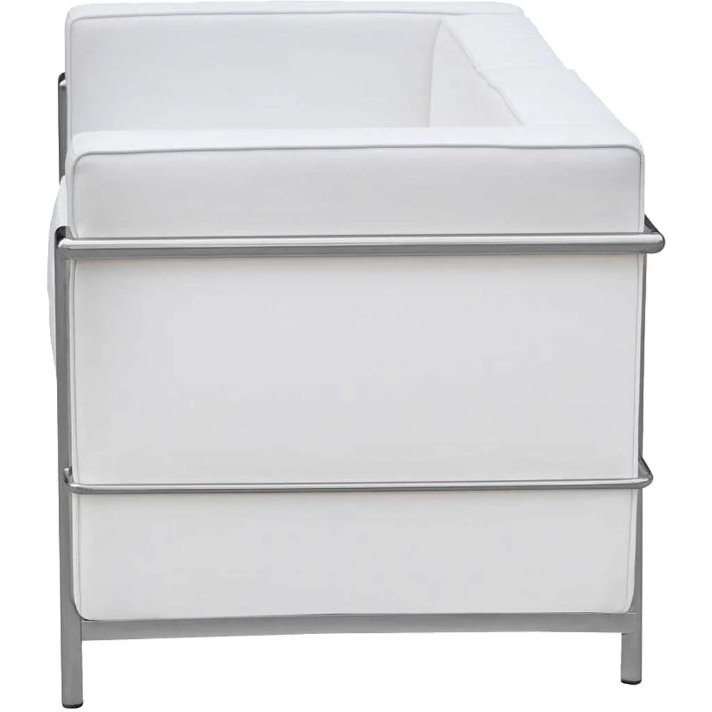 Cubis Petit Loveseat White - Image 4